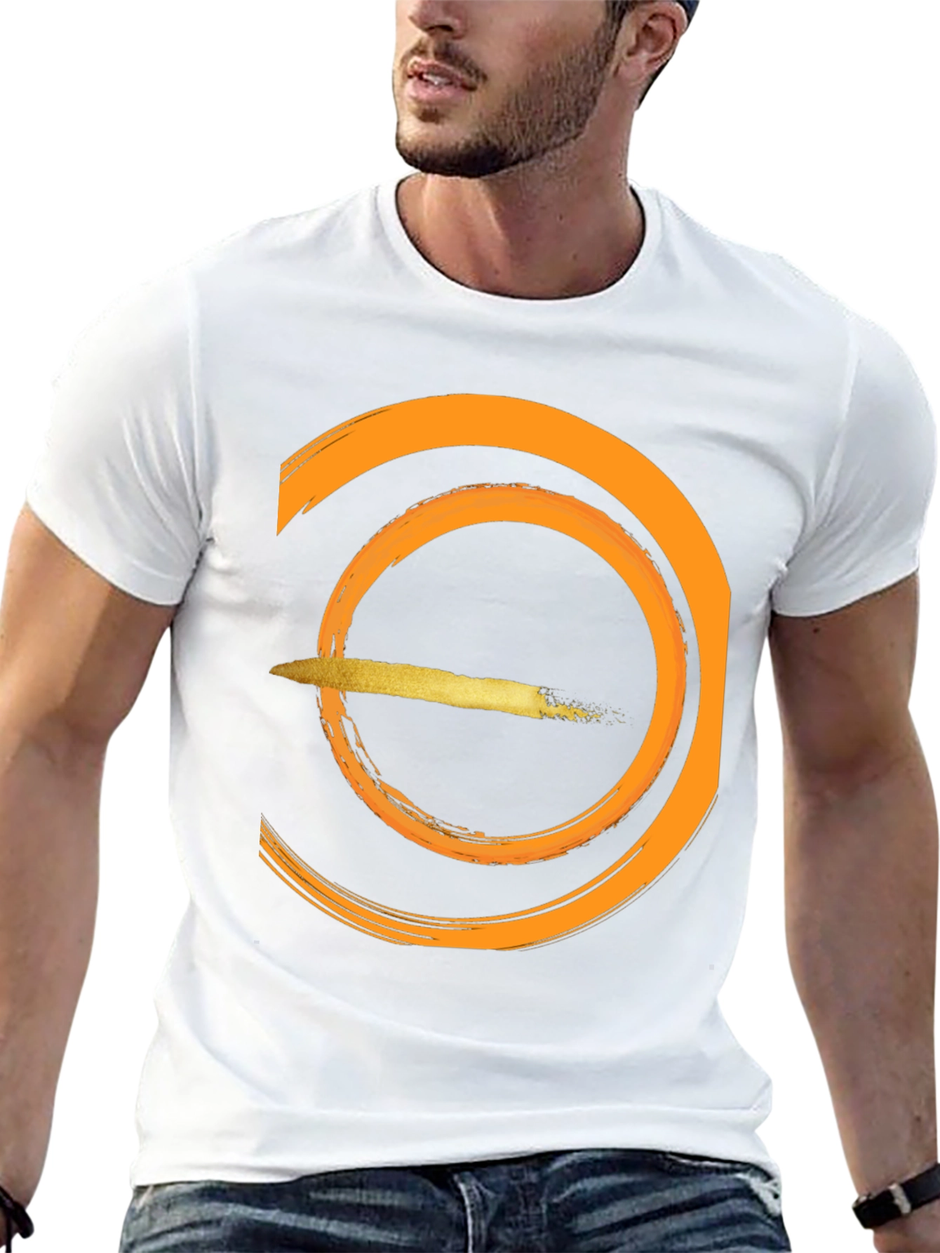 Modern Graphic Black T-Shirt