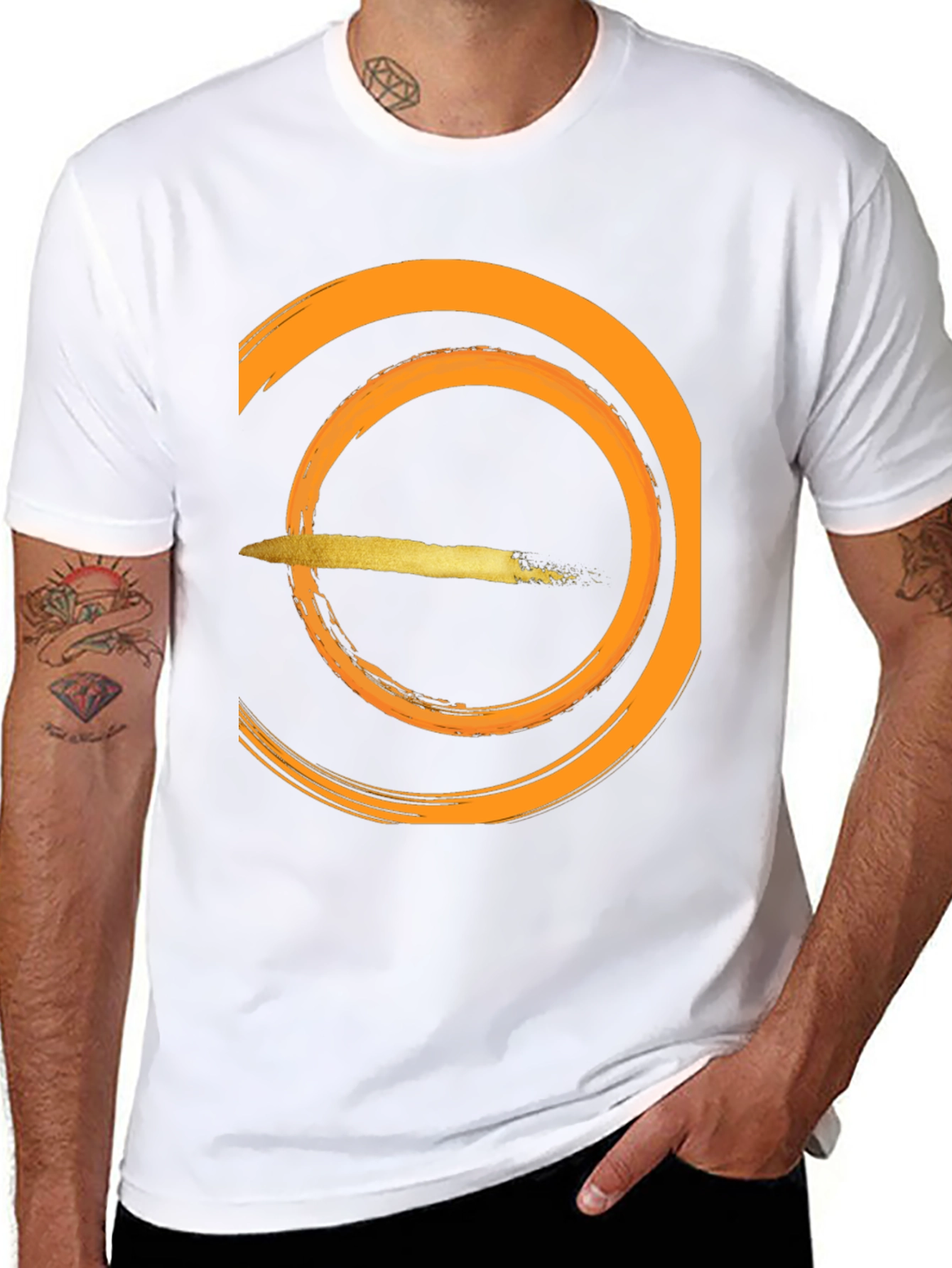 Modern Graphic Black T-Shirt