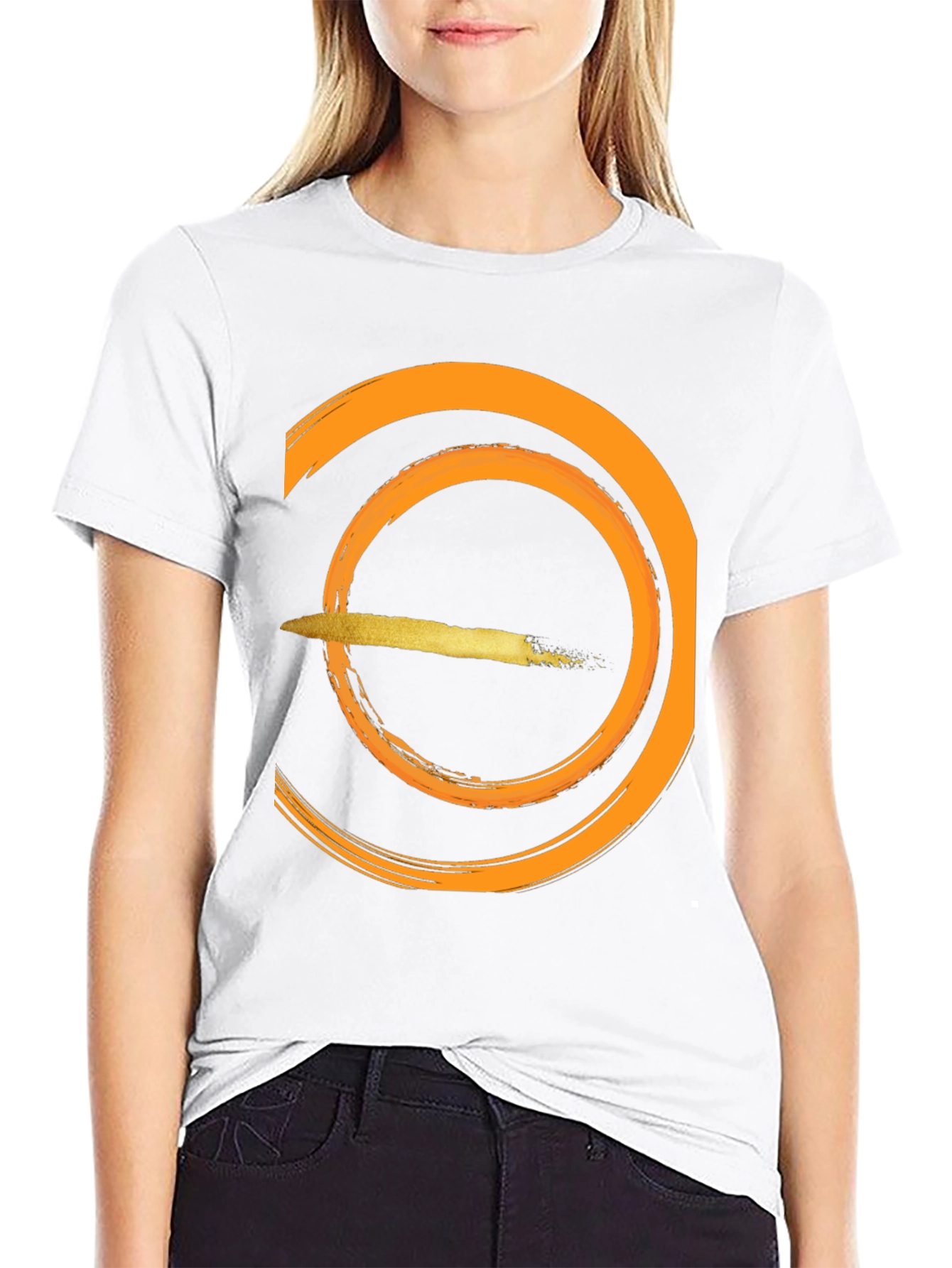Modern Graphic Black T-Shirt