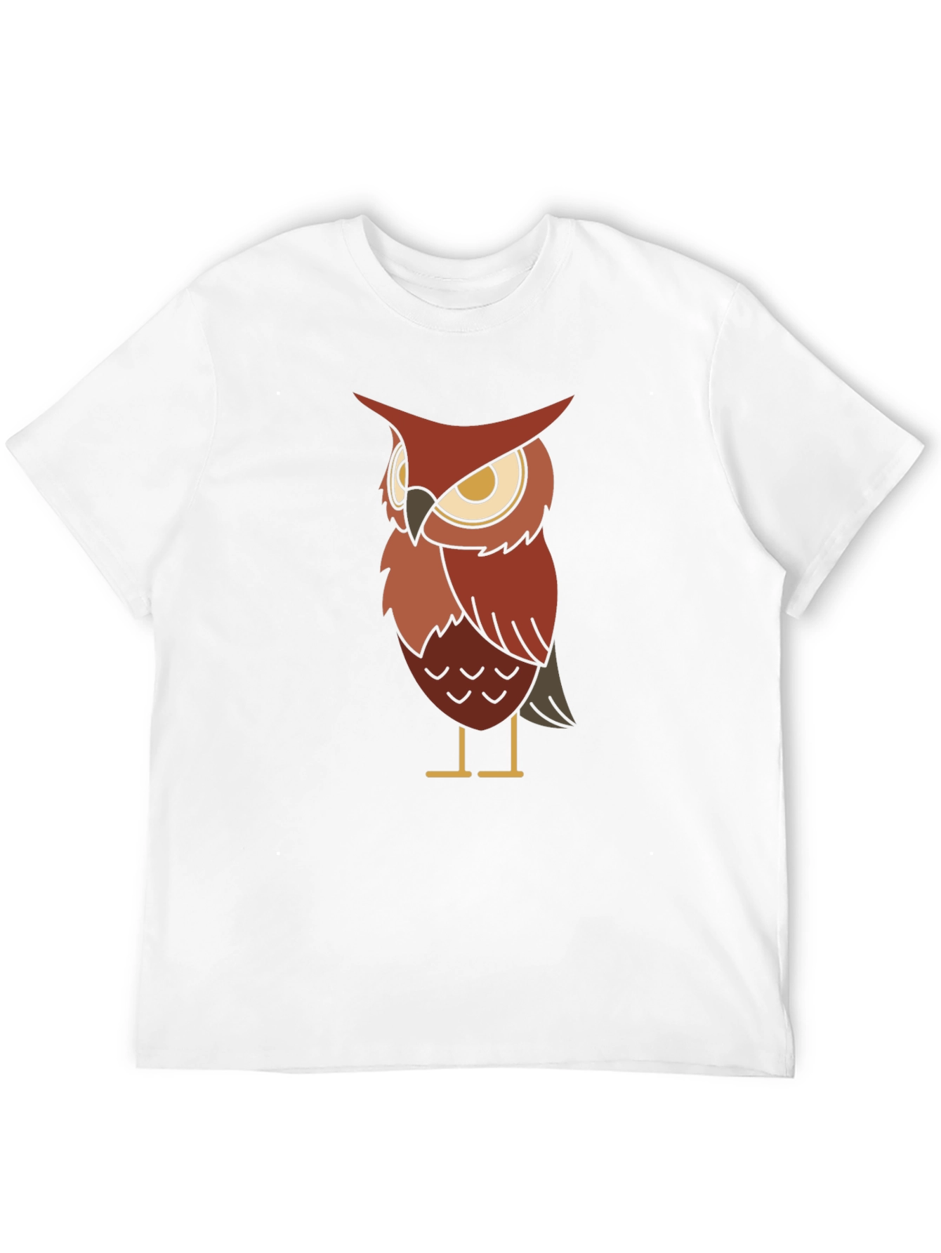 Owl Graphic Black T-Shirt for Men