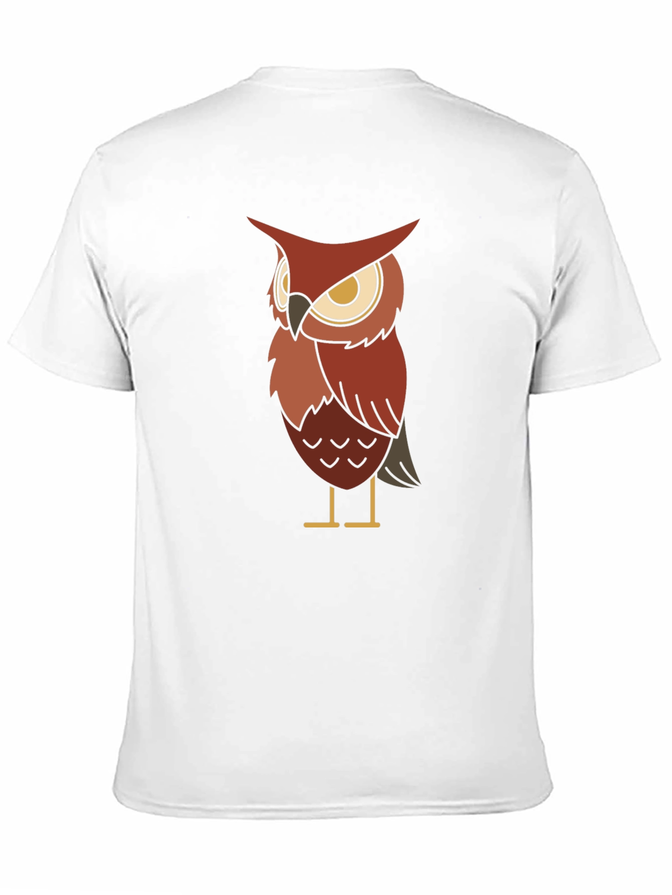 Owl Graphic Black T-Shirt for Men