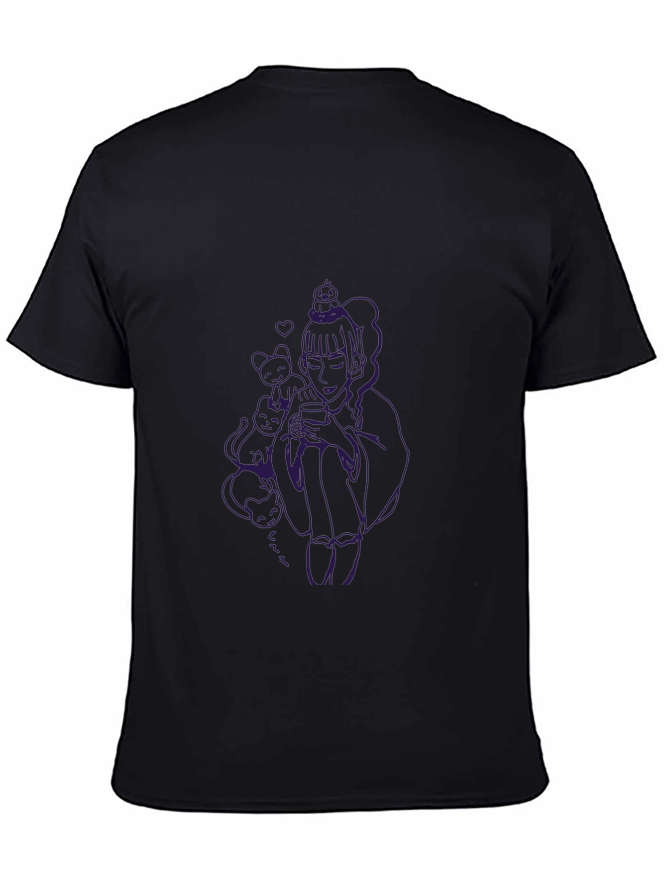 Unique Graphic Black T-Shirt