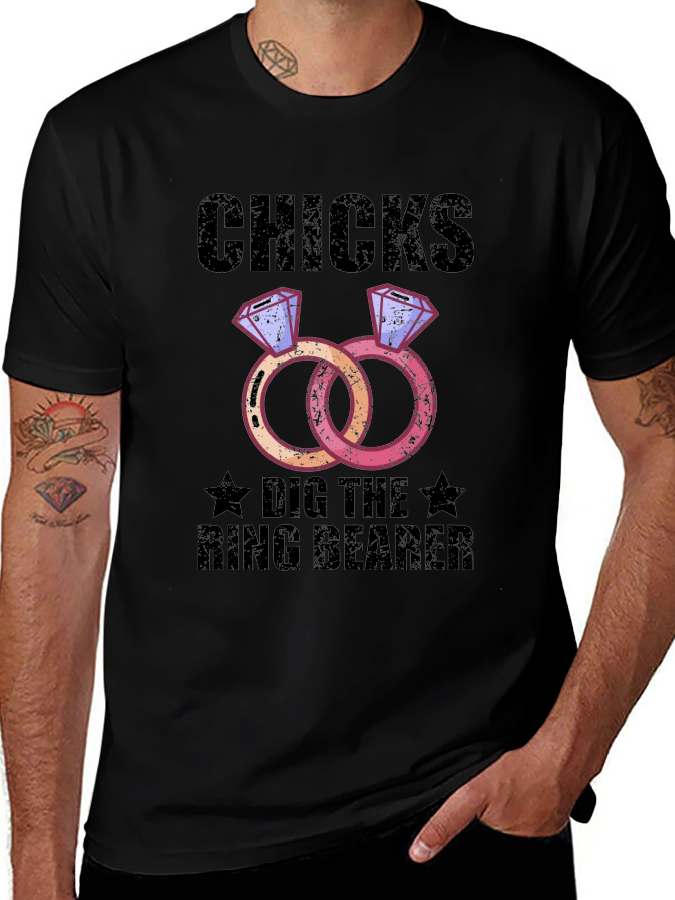 Chicks Dig the Ring Bearer Graphic Tee