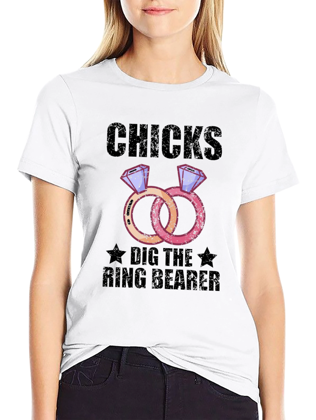 Chicks Dig the Ring Bearer Graphic Tee