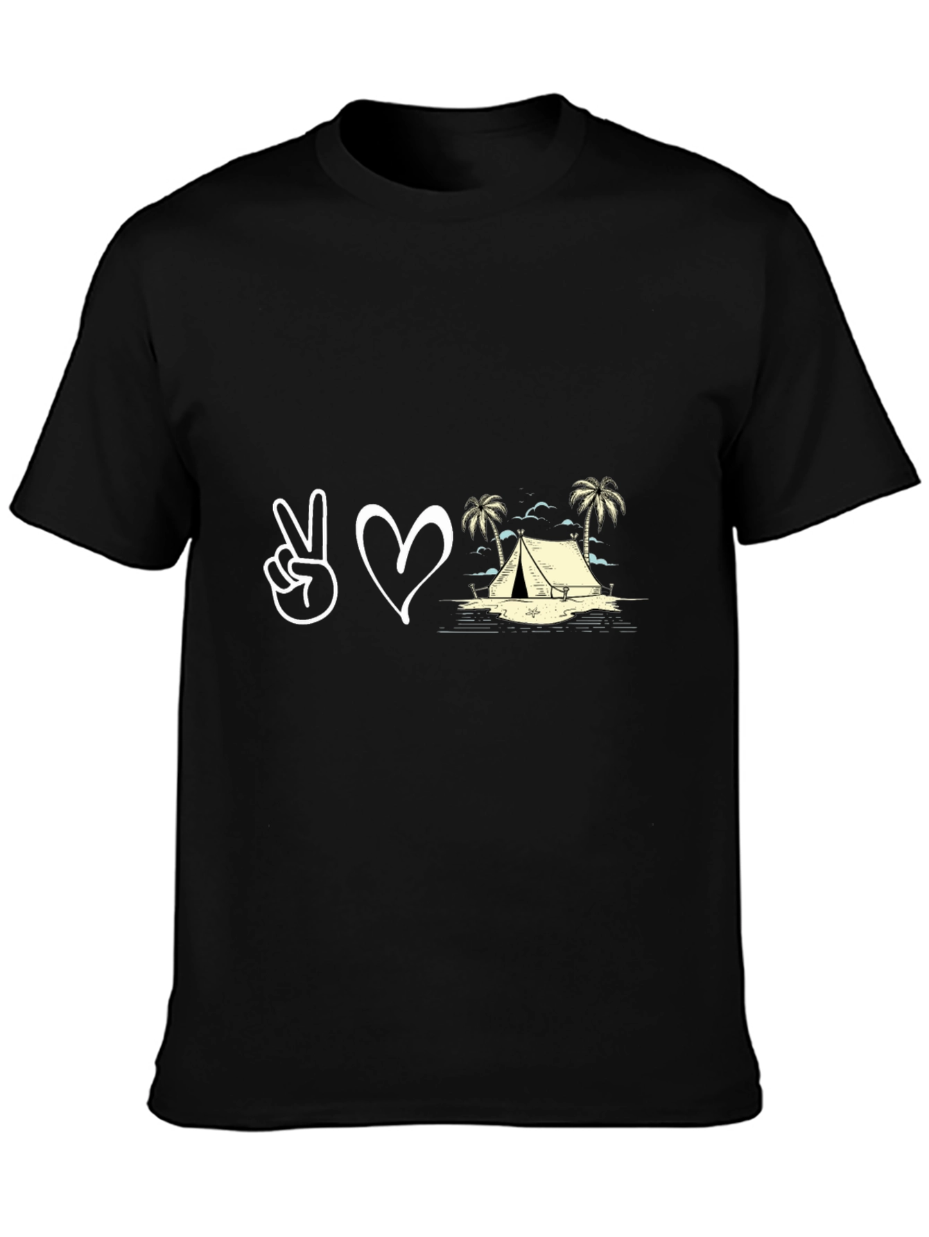 Peace Love Camping Graphic T-Shirt