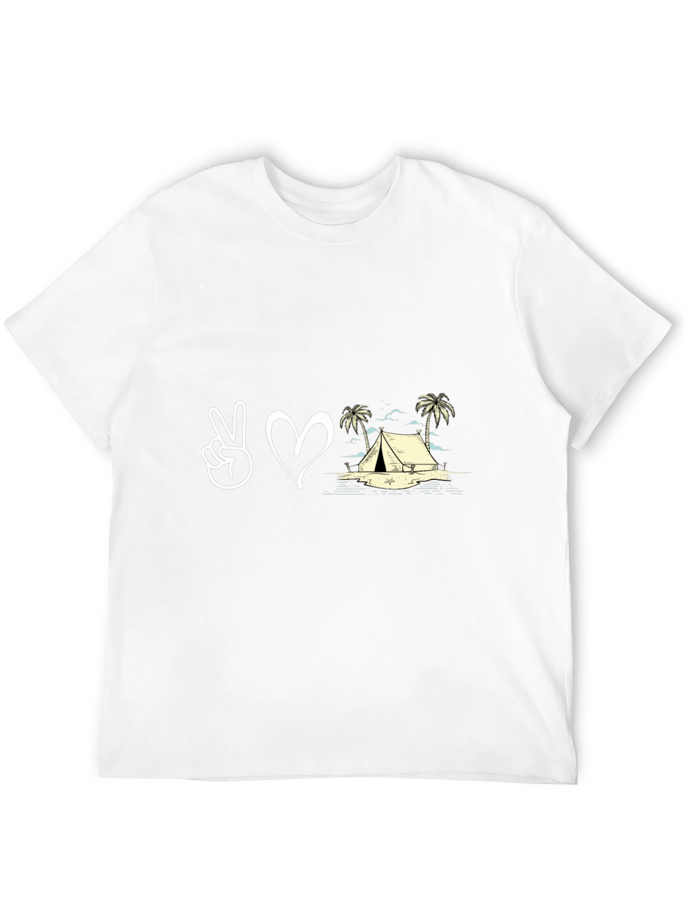 Peace Love Camping Graphic T-Shirt