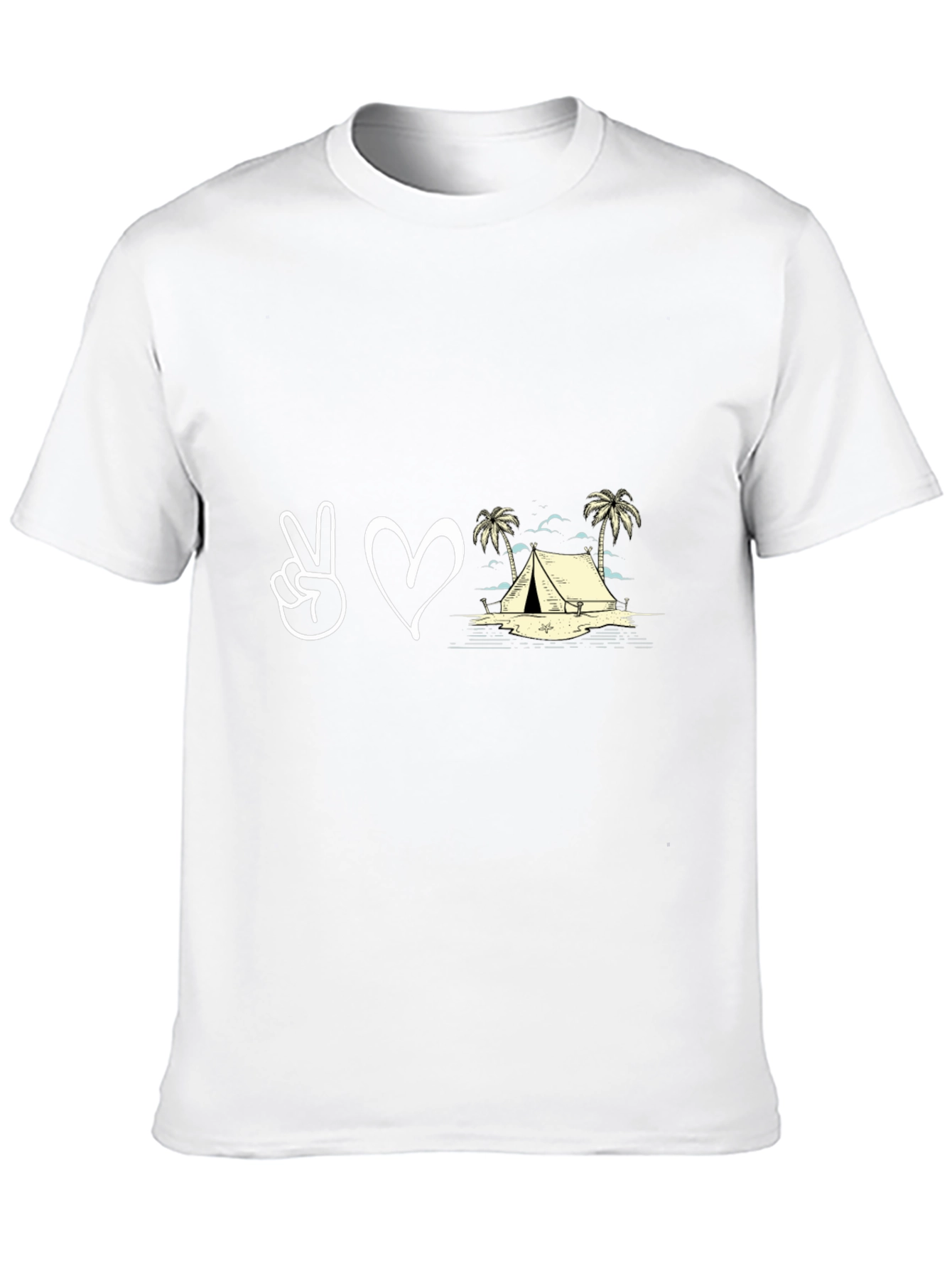 Peace Love Camping Graphic T-Shirt
