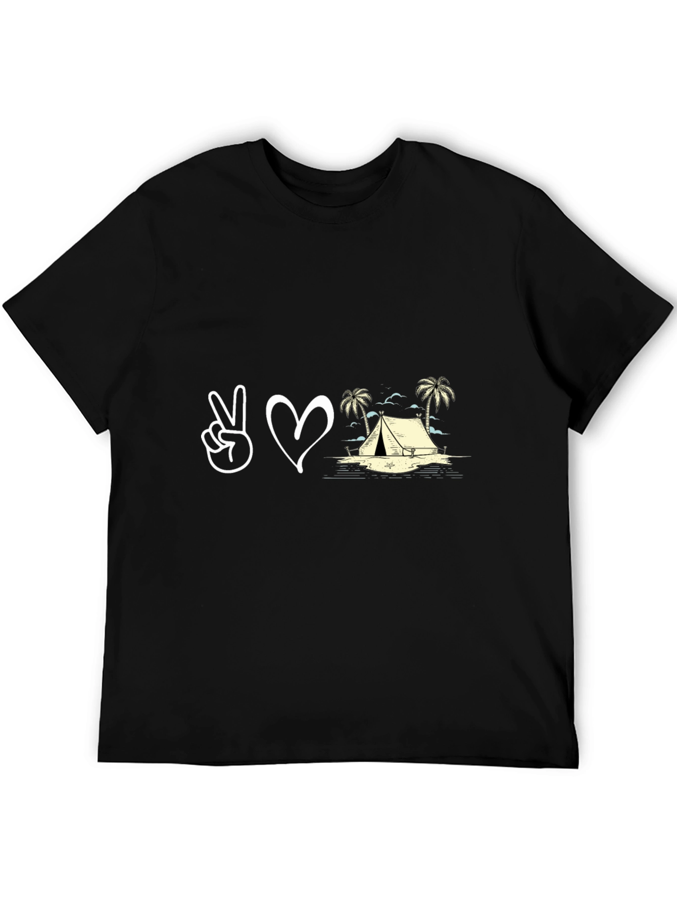 Peace Love Camping Graphic T-Shirt