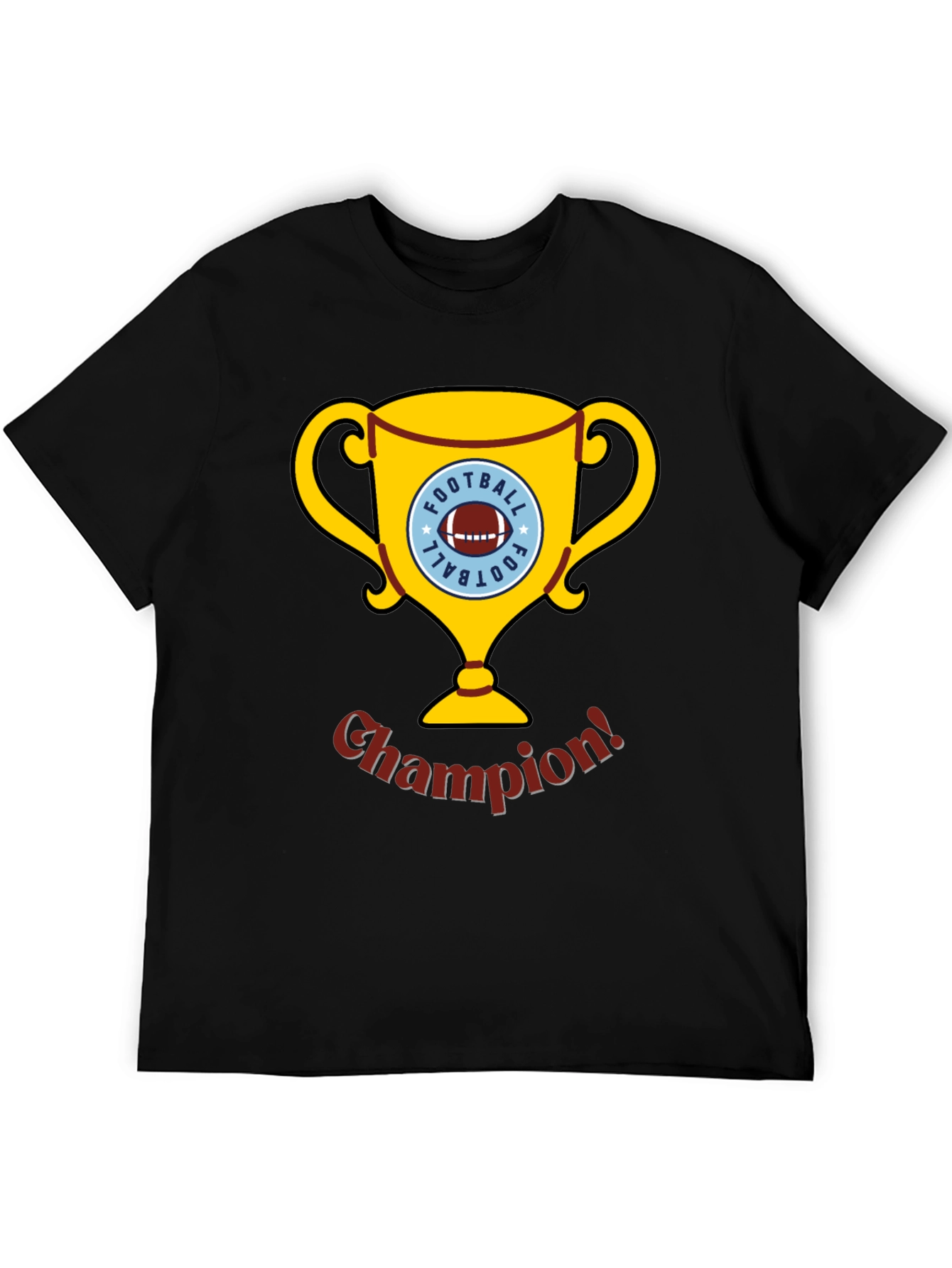 Football Champion Trophy Graphic T-Shirt
