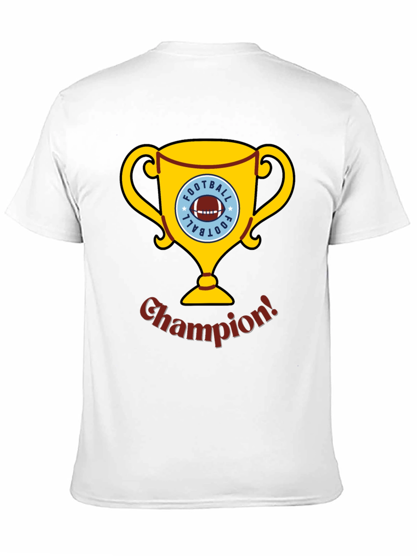 Football Champion Trophy Graphic T-Shirt