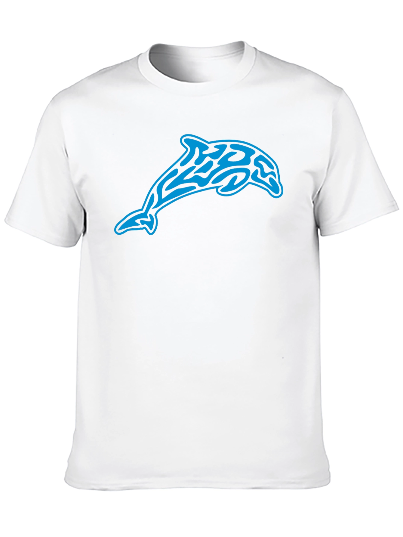 Tribal Dolphin Graphic Black T-Shirt