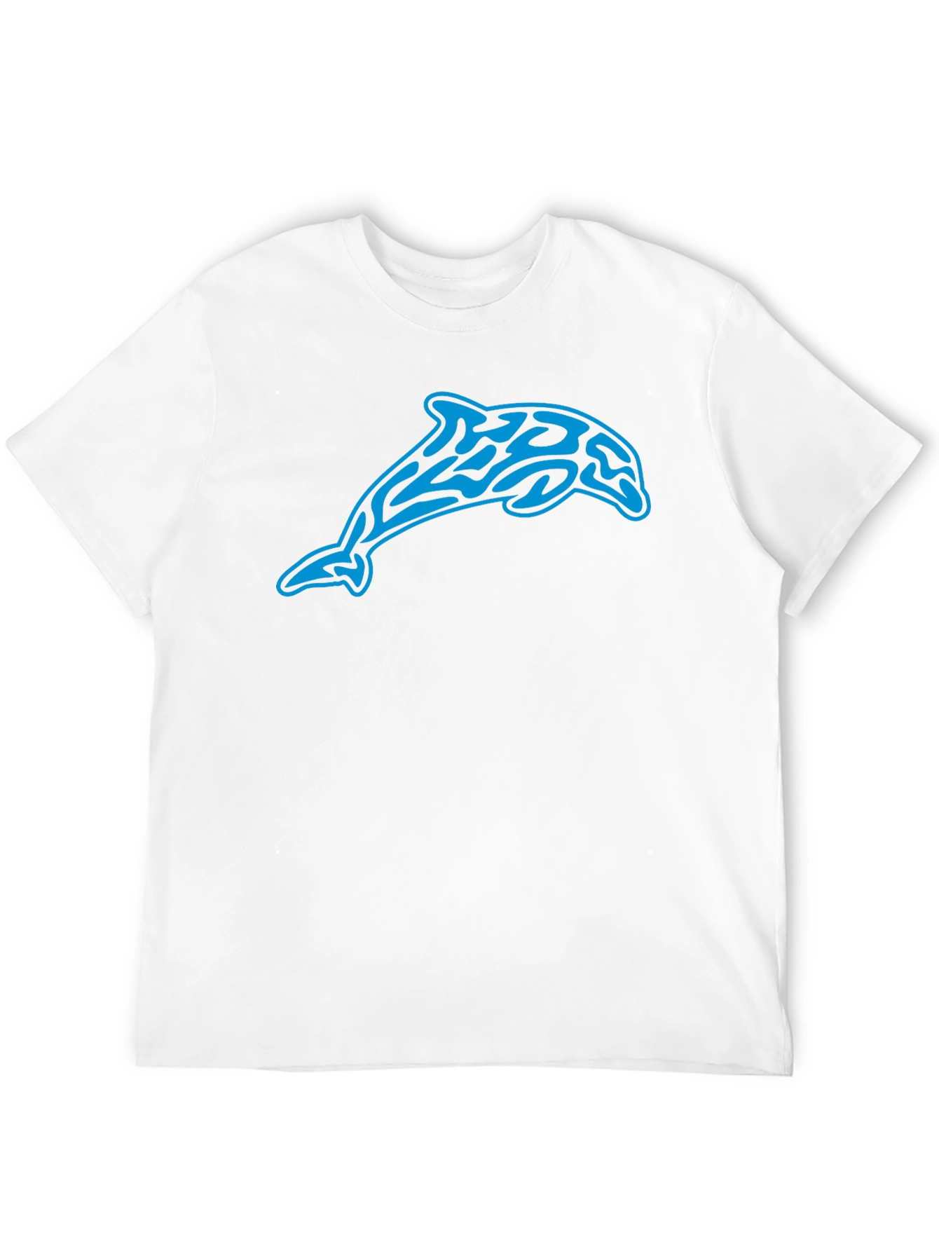 Tribal Dolphin Graphic Black T-Shirt