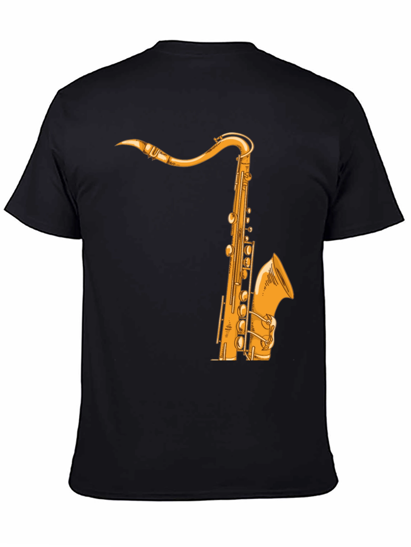 Saxophone Graphic Tee - Music Lover Shirt