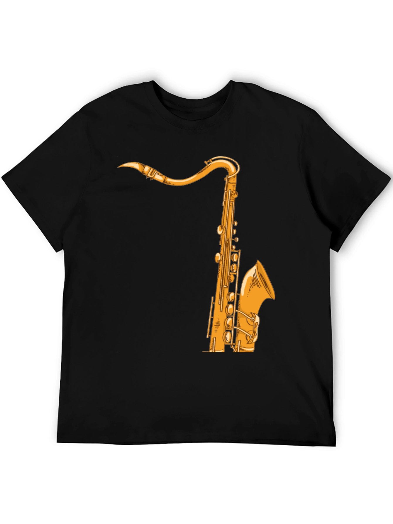 Saxophone Graphic Tee - Music Lover Shirt