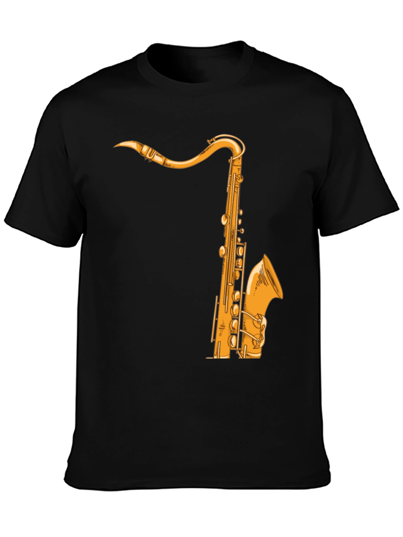 Saxophone Graphic Tee - Music Lover Shirt