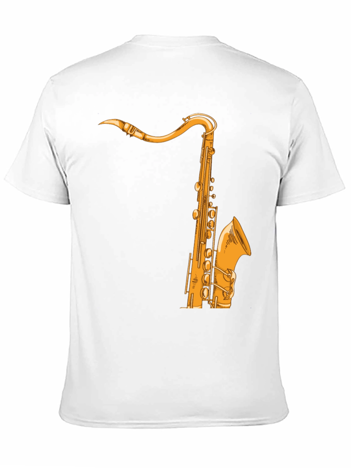 Saxophone Graphic Tee - Music Lover Shirt