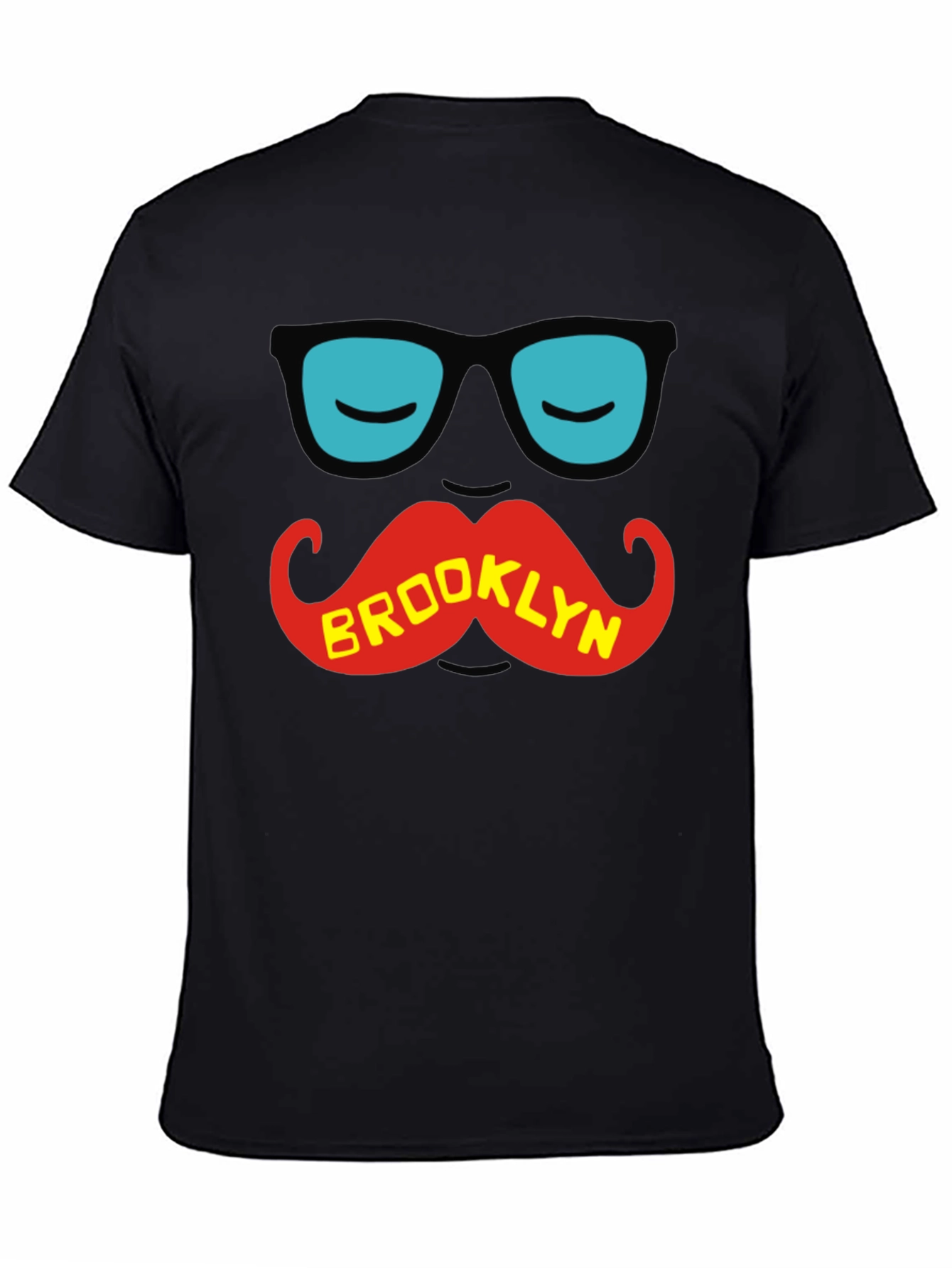 Brooklyn Mustache T-Shirt - Cool Graphic Tee