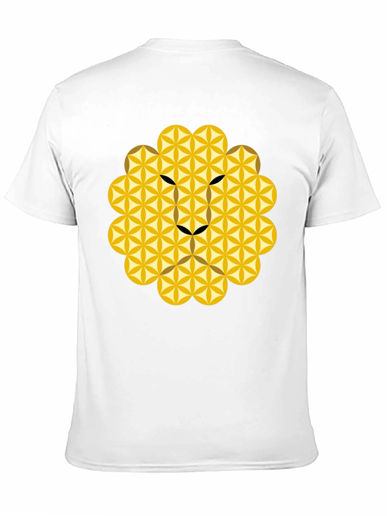 Geometric Lion Head Tee - Black