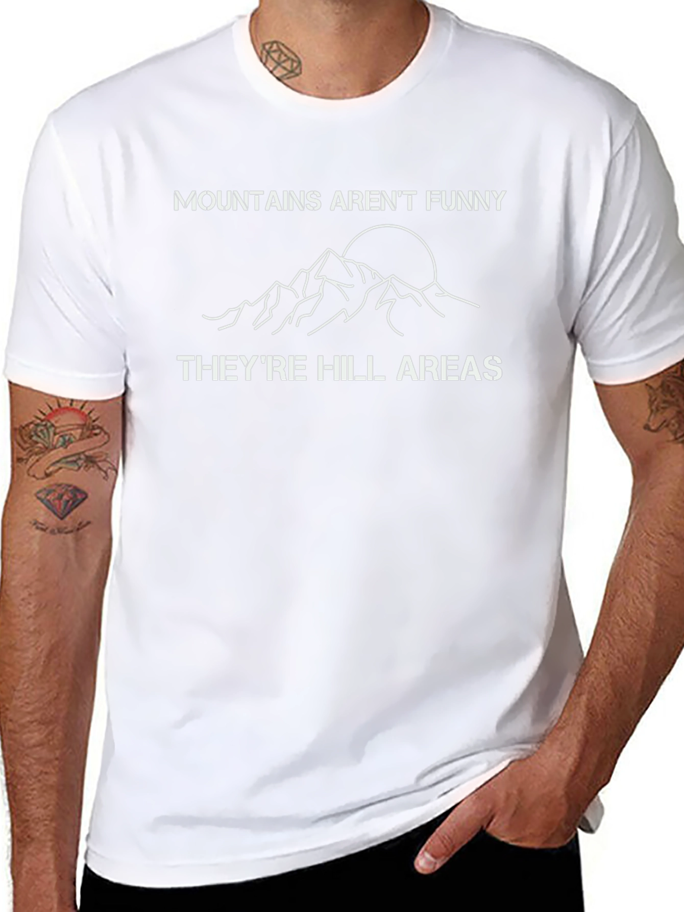 Mountains Arent Funny Tee