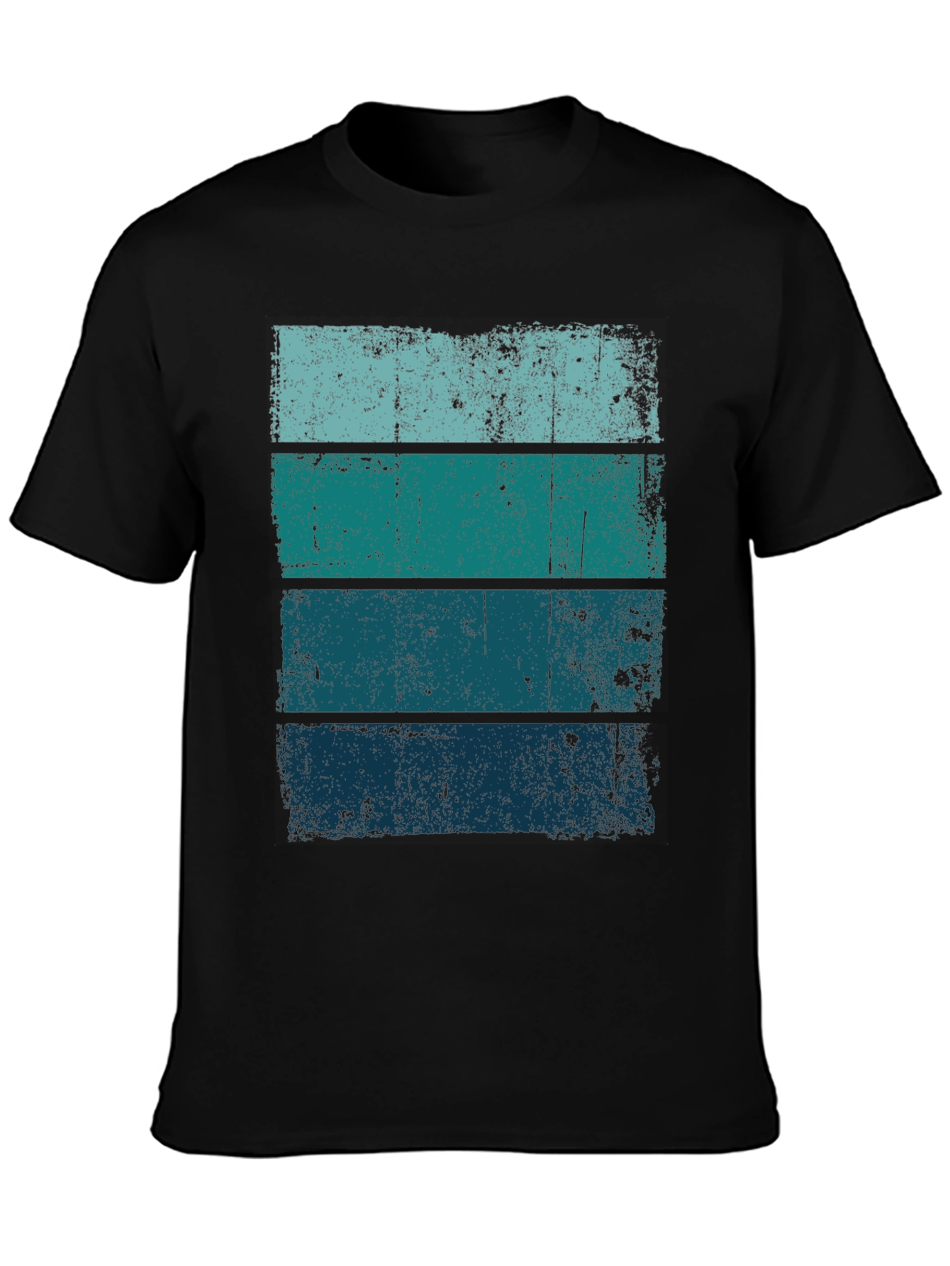 Retro Striped Tee - Distressed Graphic T-Shirt