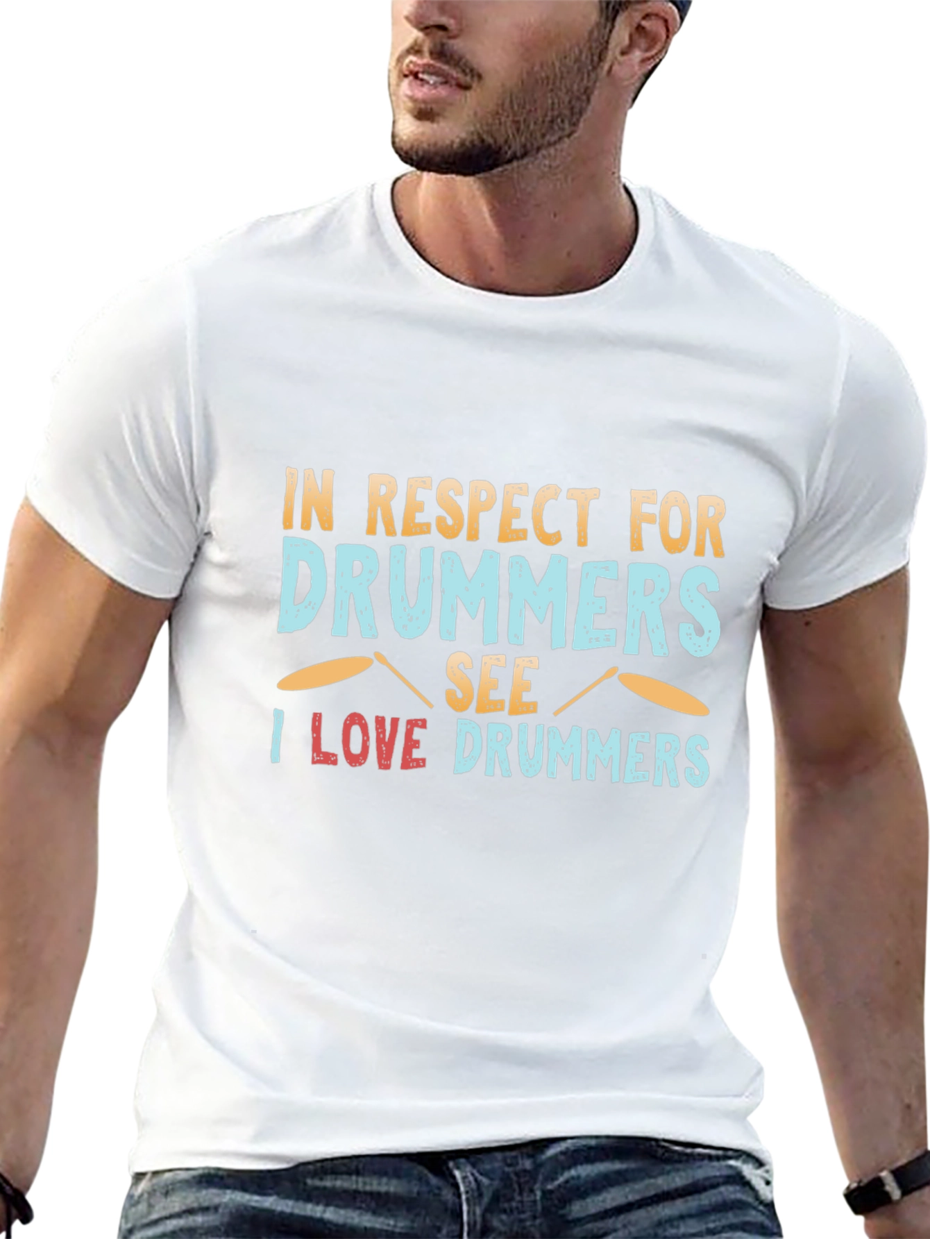 Drummer Respect T-Shirt - Music Lover Tee