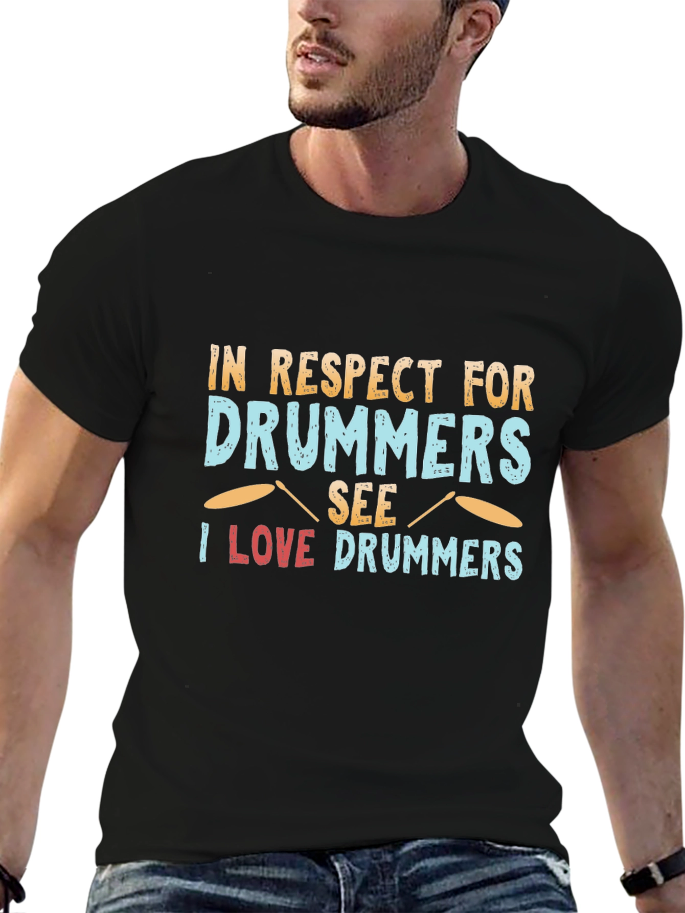 Drummer Respect T-Shirt - Music Lover Tee