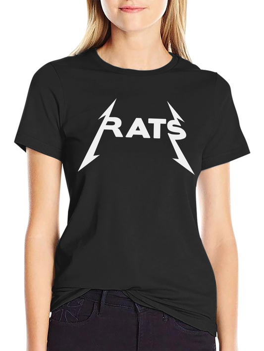 RATS Band Tee - Black Cotton T-Shirt