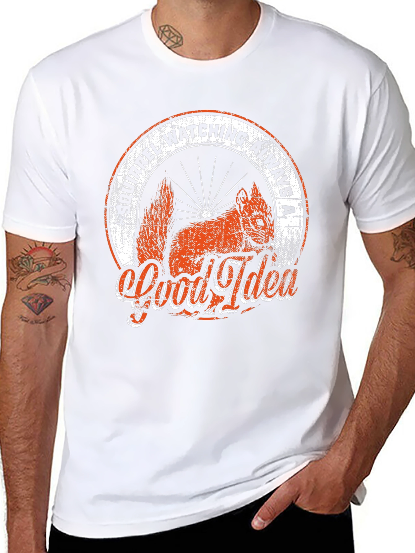 Squirrel Watching T-Shirt: Always a Good Idea!