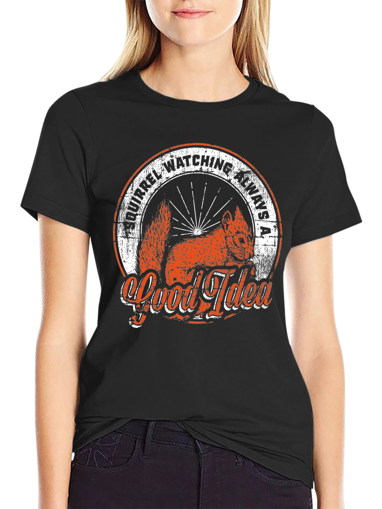 Squirrel Watching T-Shirt: Always a Good Idea!