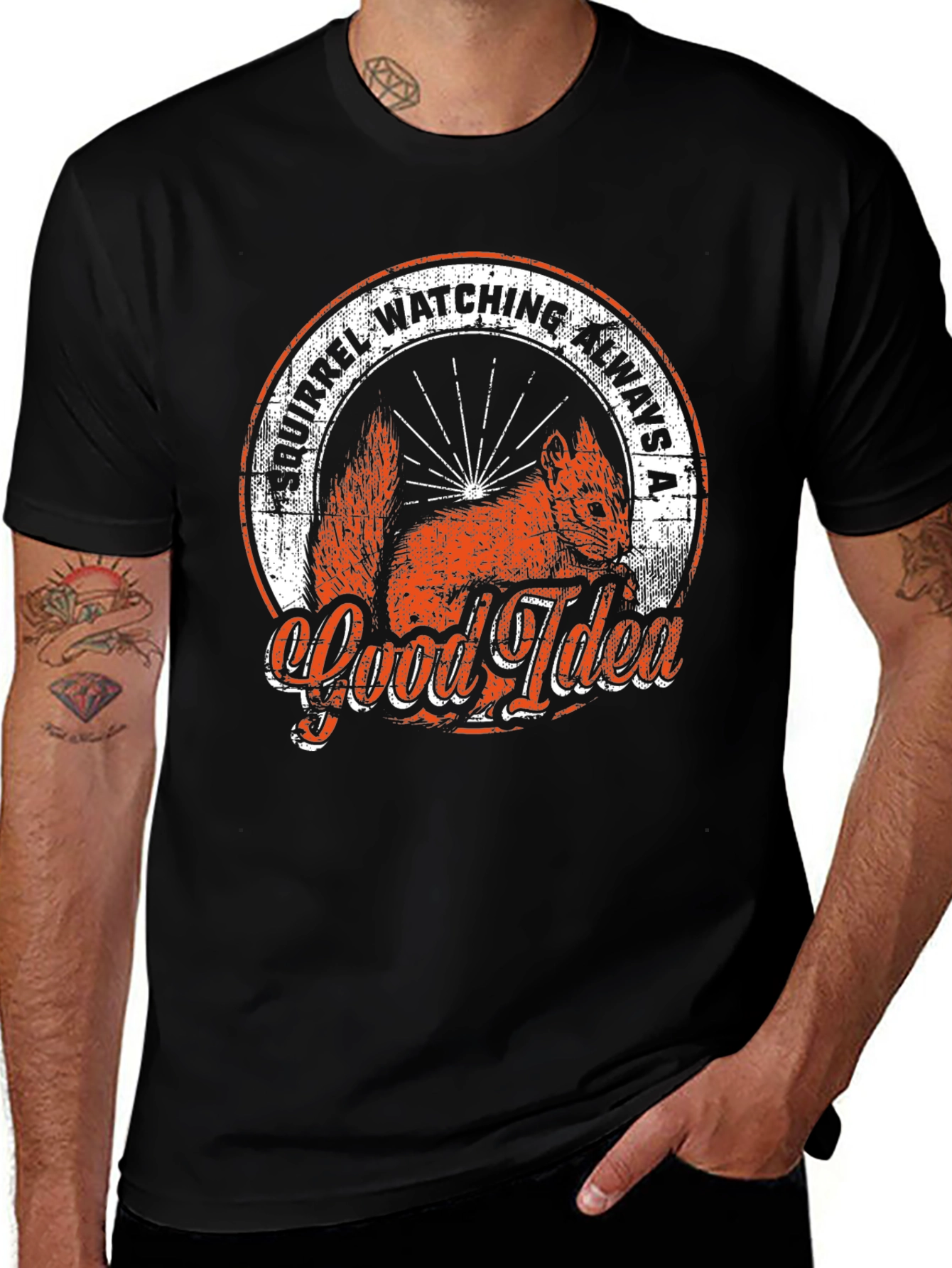 Squirrel Watching T-Shirt: Always a Good Idea!