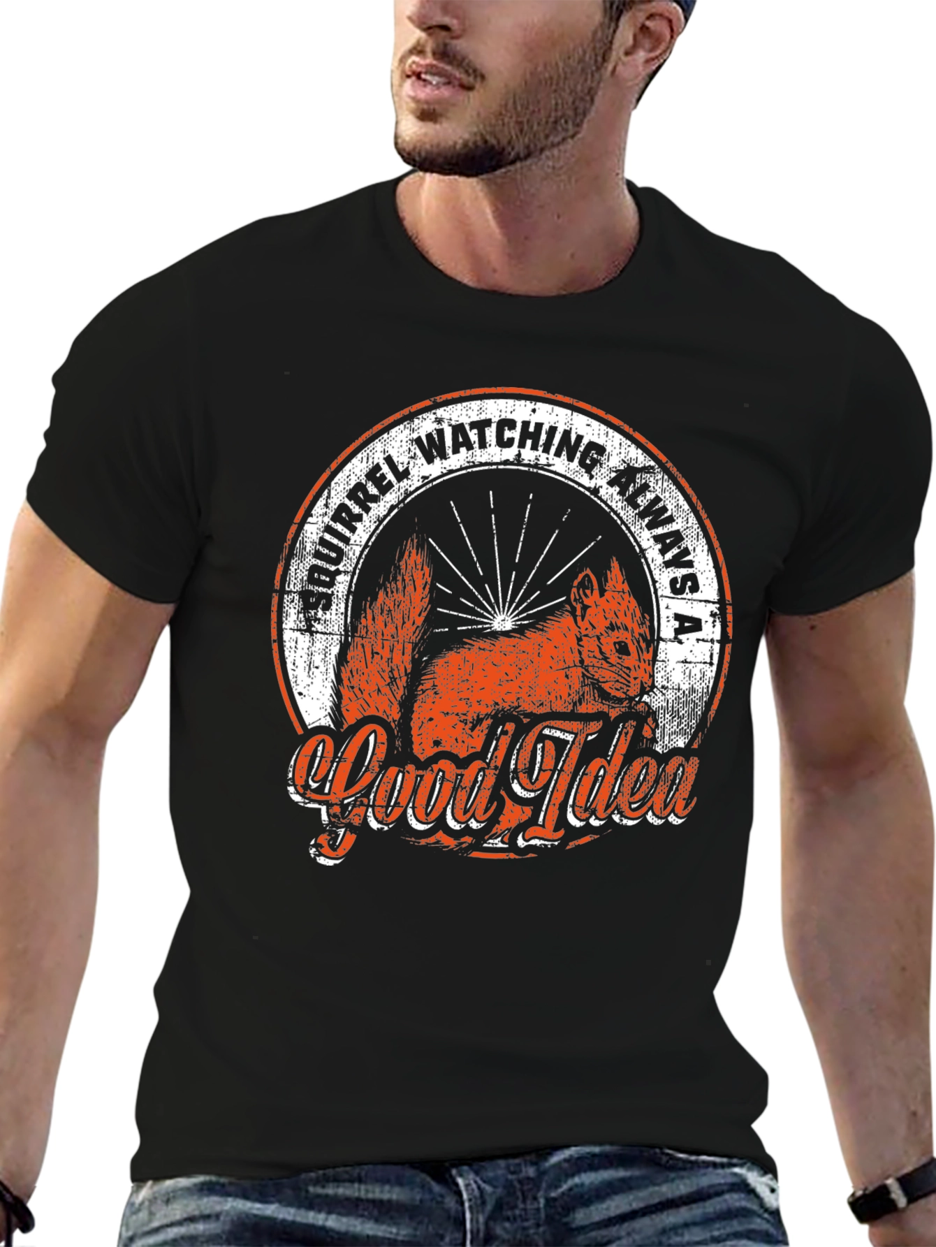 Squirrel Watching T-Shirt: Always a Good Idea!