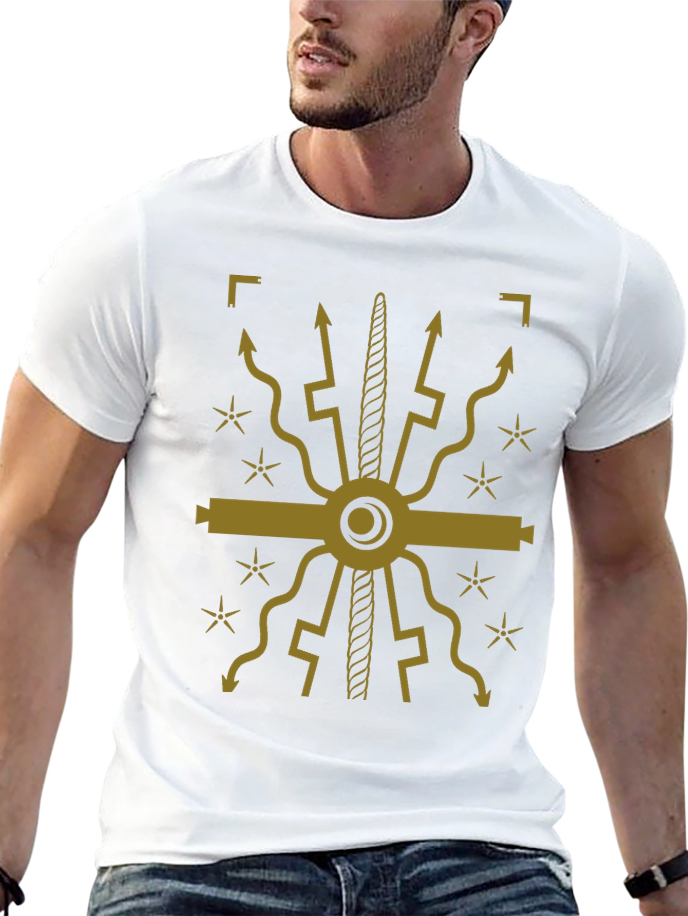 Ancient Symbol Graphic Tee - Black