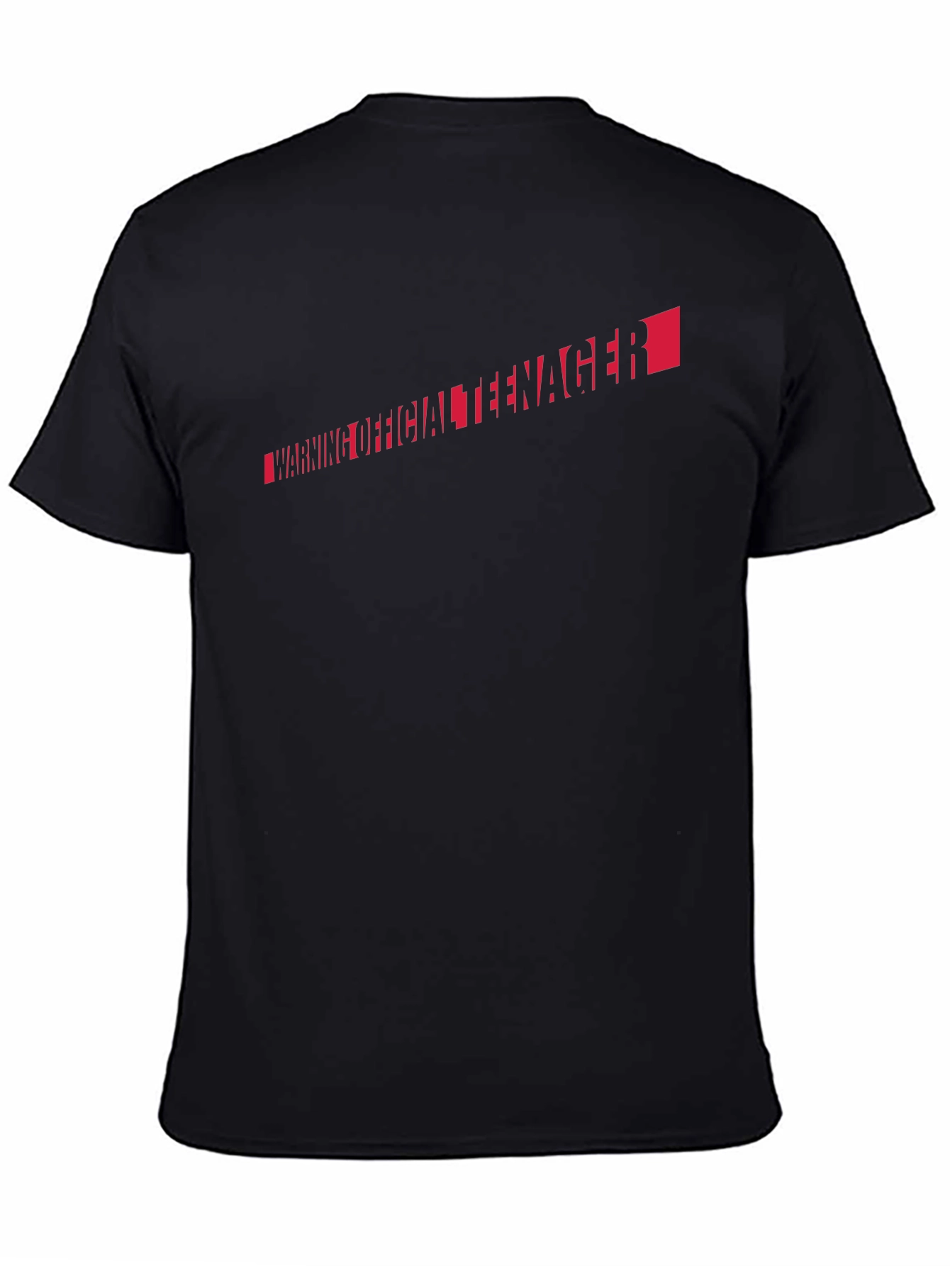 Warning Official Teenager Black T-Shirt