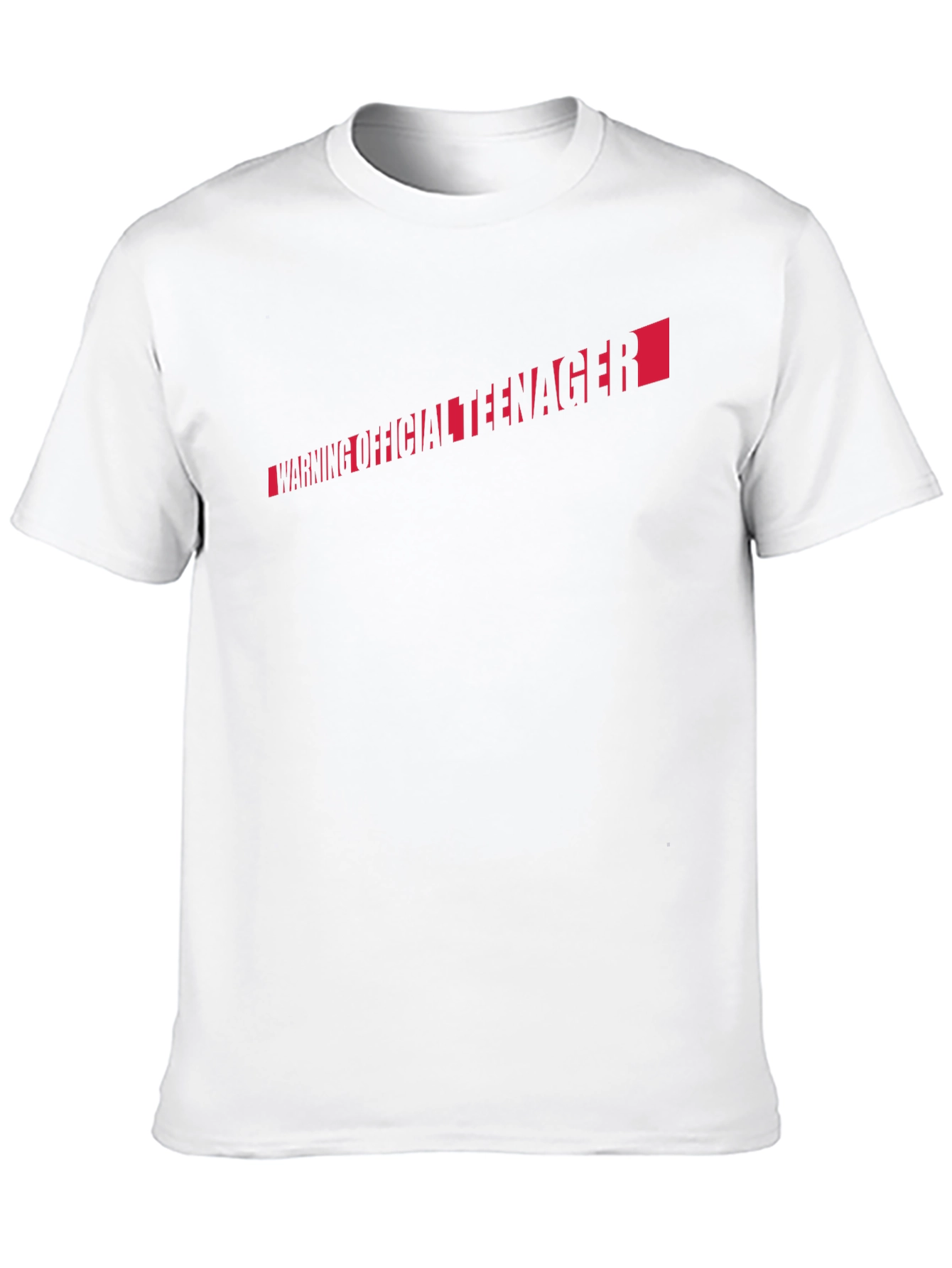 Warning Official Teenager Black T-Shirt