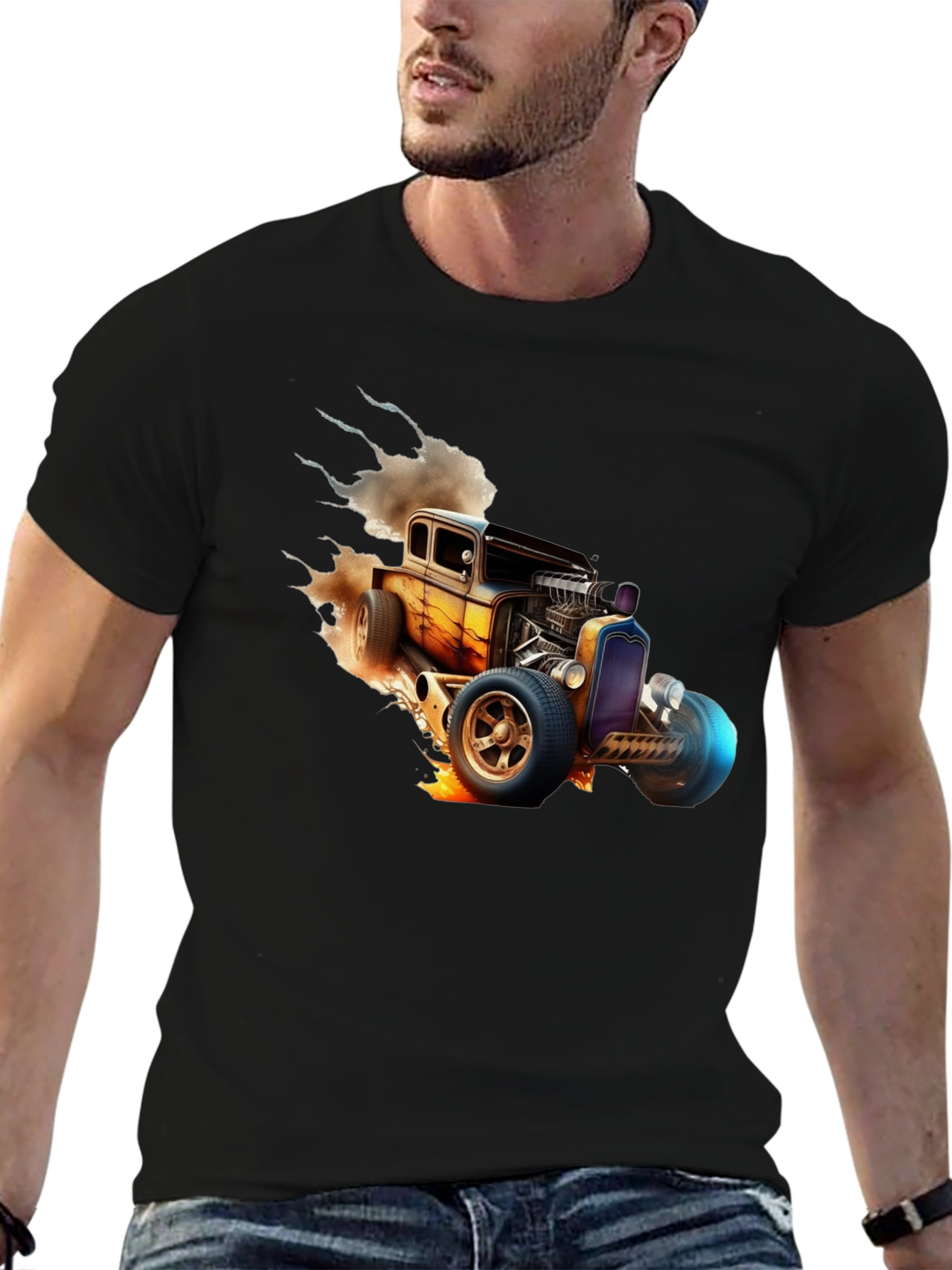Hot Rod Graphic Tee - Classic Car Design
