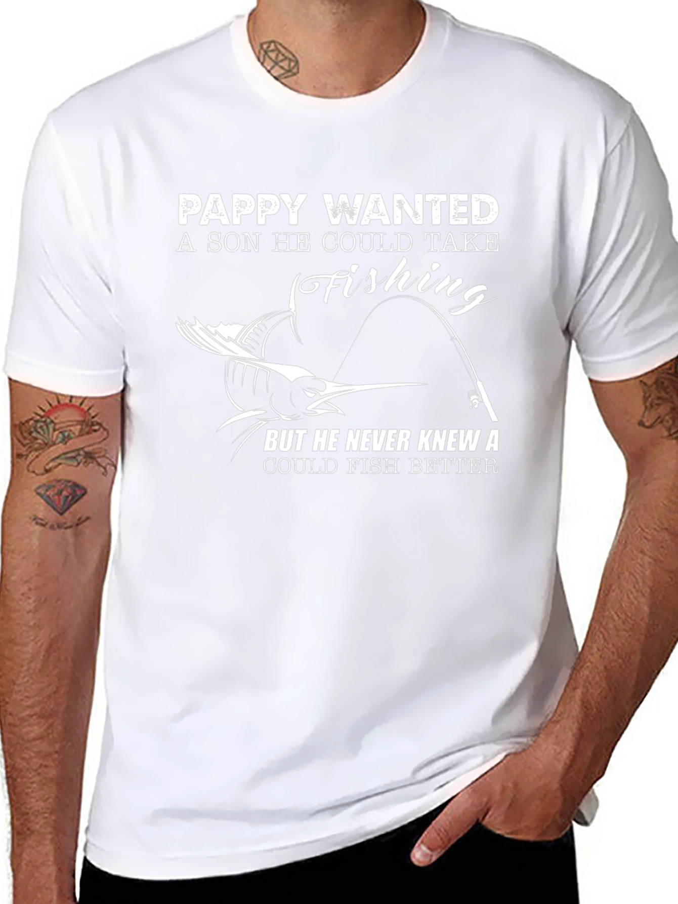 Pappy Fishing T-Shirt - Gift for Fisherman Dad