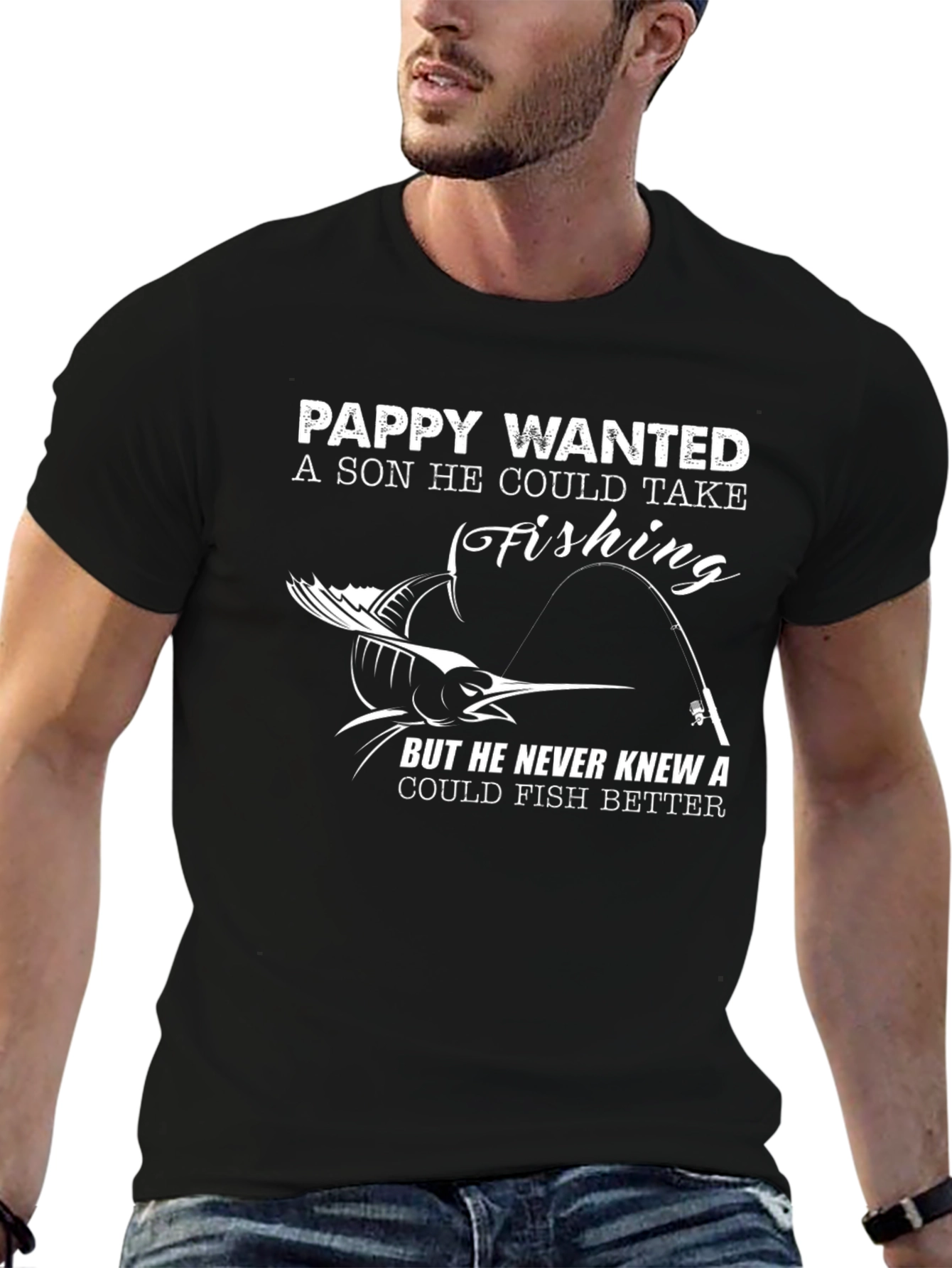 Pappy Fishing T-Shirt - Gift for Fisherman Dad