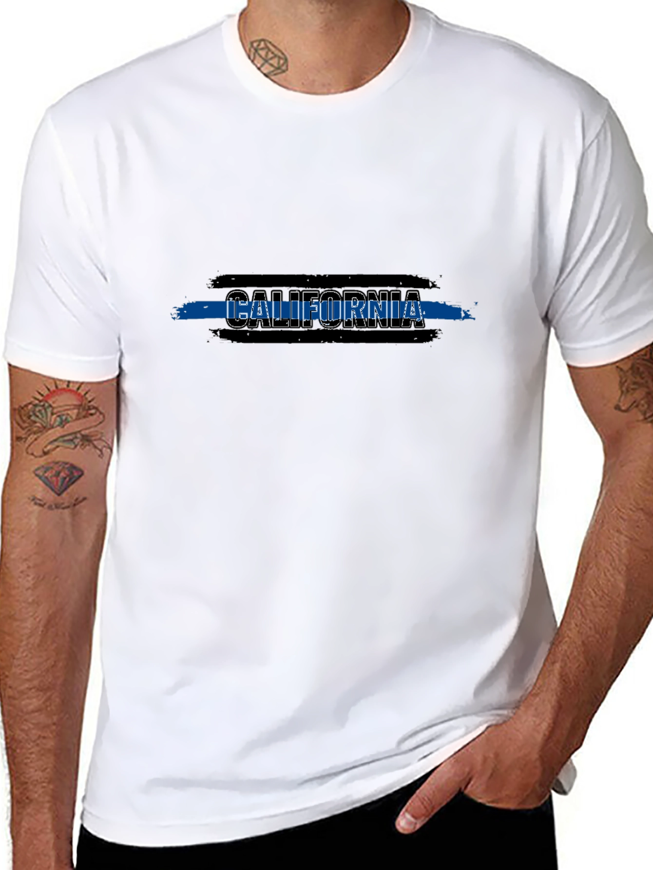 California Thin Blue Line Graphic Tee