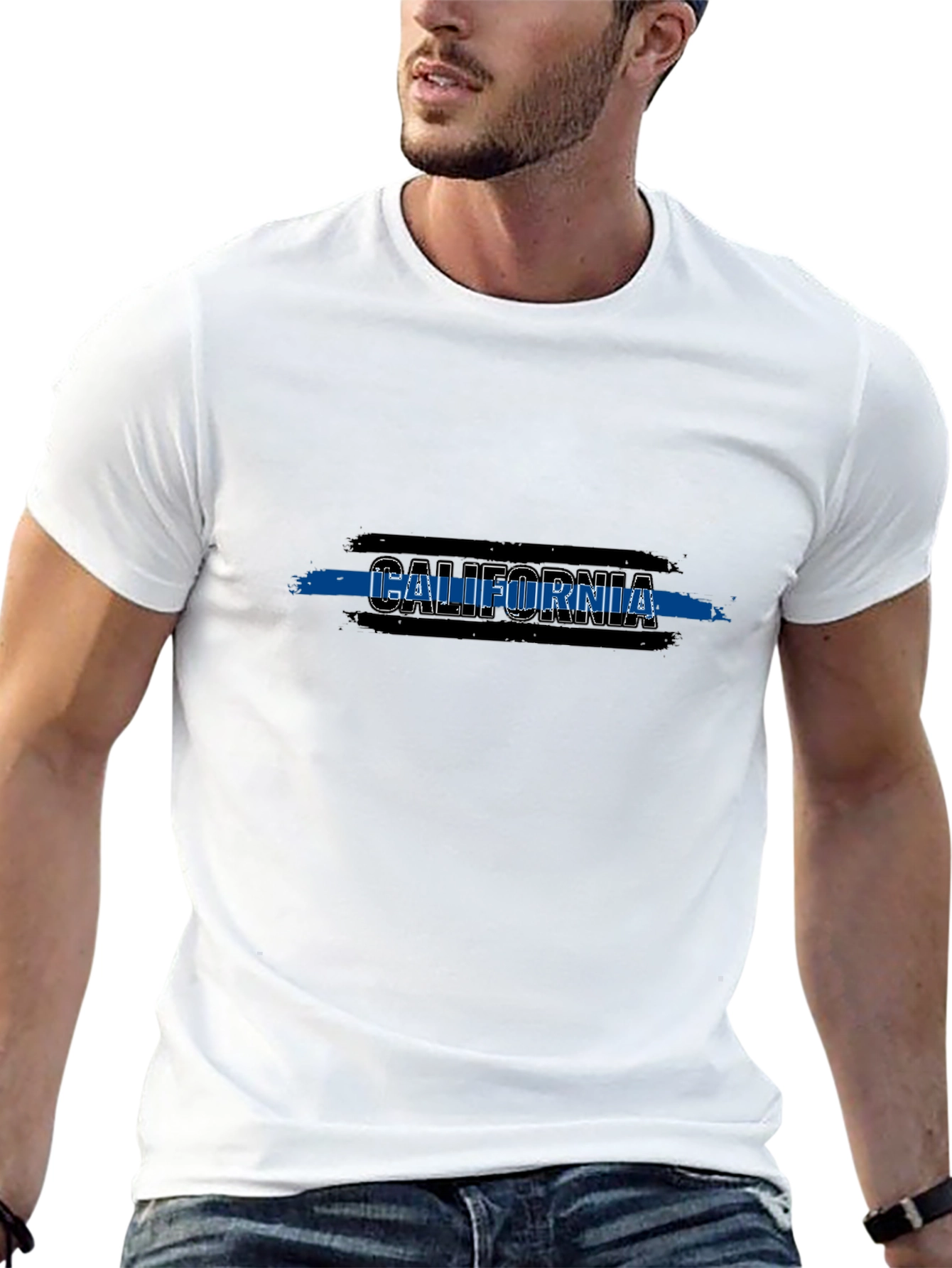 California Thin Blue Line Graphic Tee