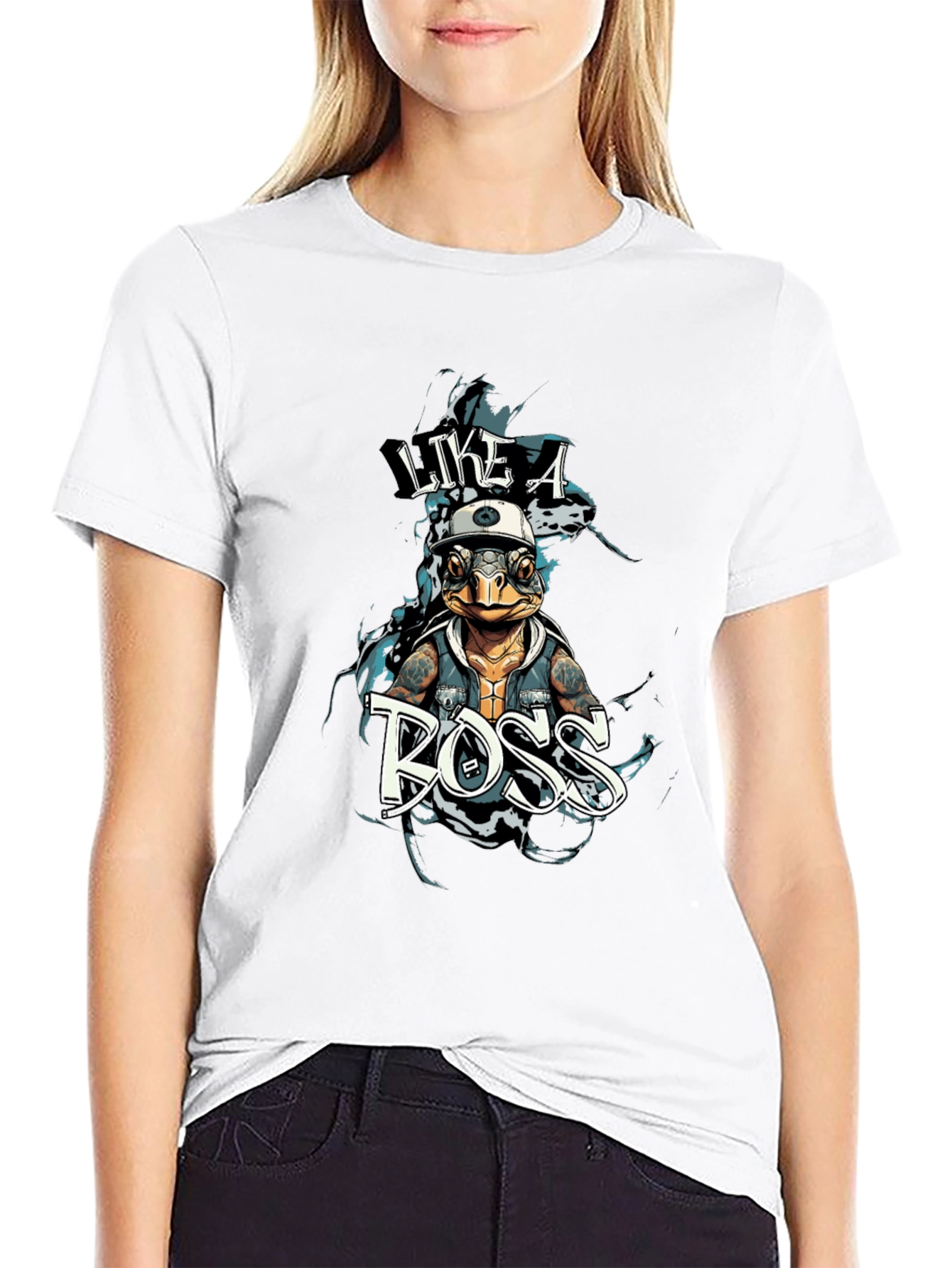 Like a Boss Turtle Graphic T-Shirt - Unisex