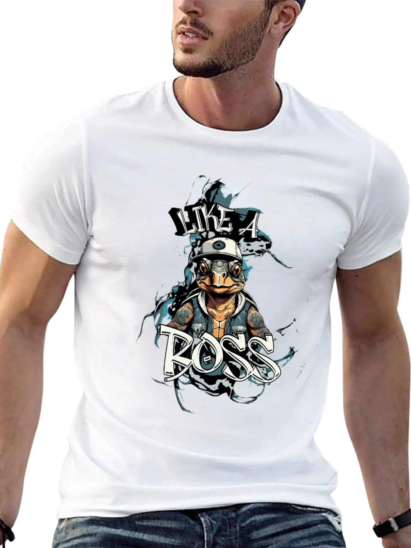 Like a Boss Turtle Graphic T-Shirt - Unisex