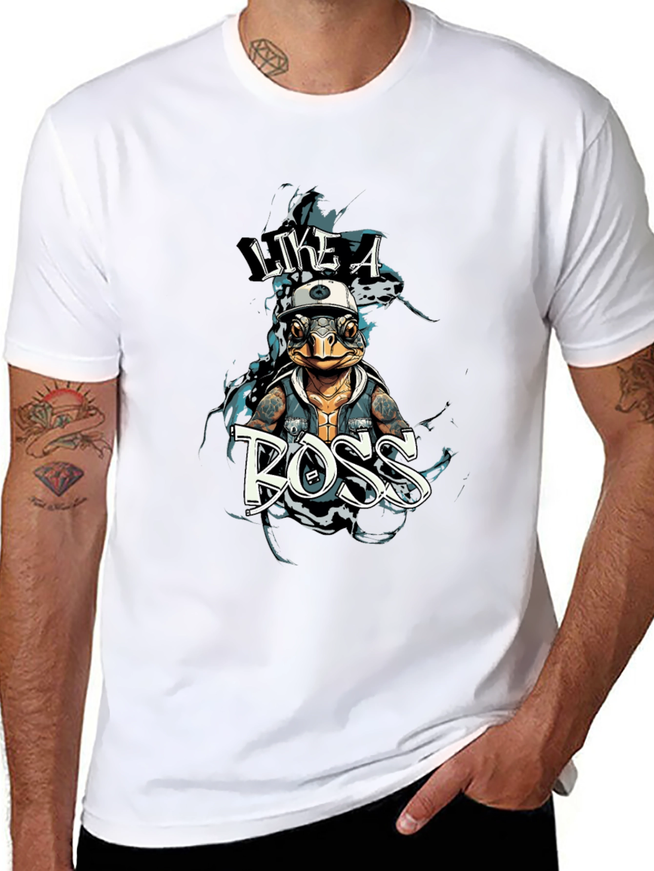 Like a Boss Turtle Graphic T-Shirt - Unisex