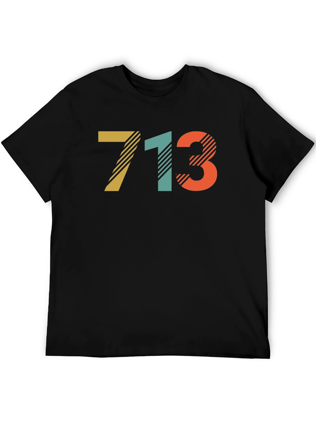 Retro 713 Area Code Graphic T-Shirt