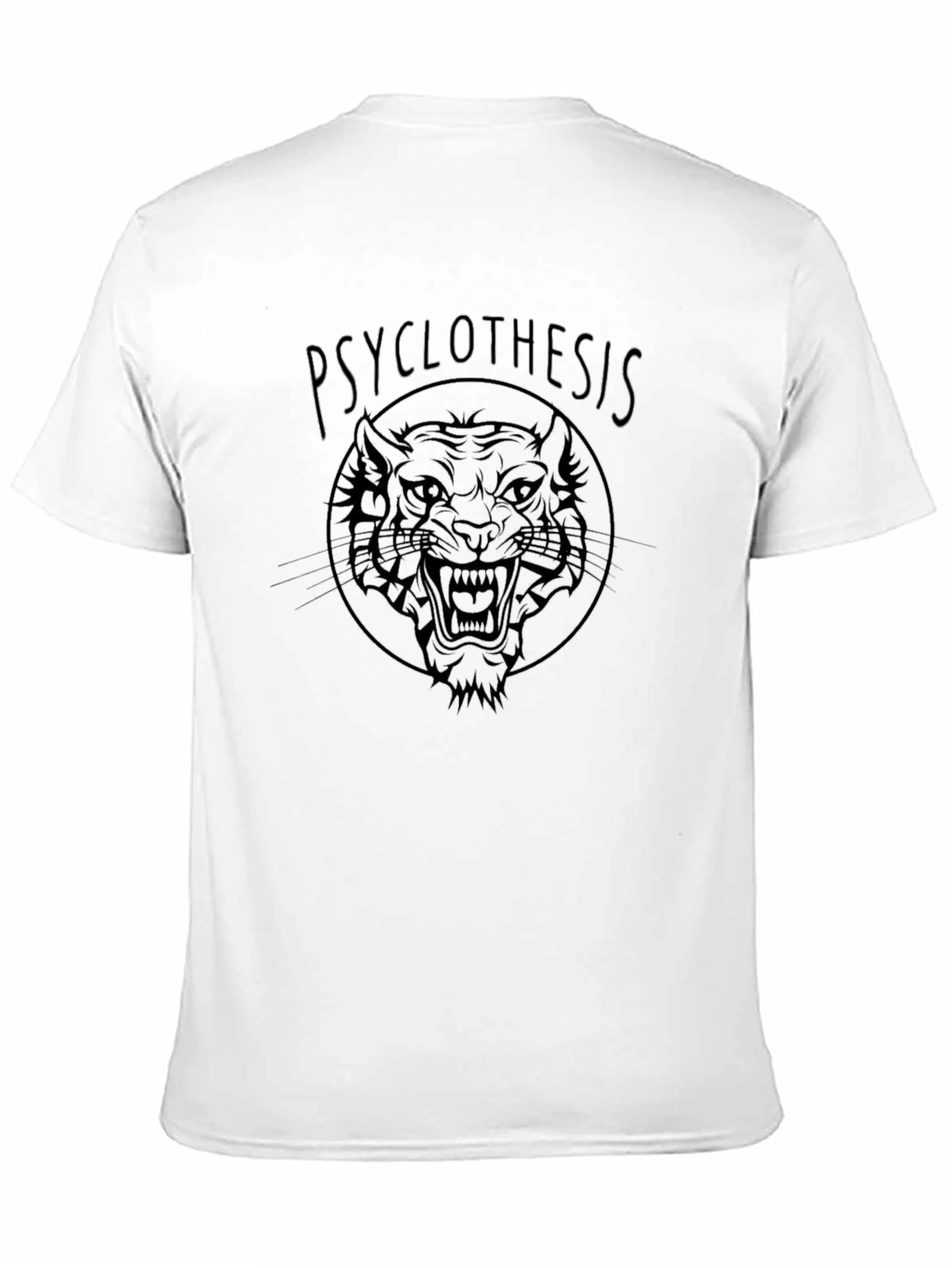 Psyclothiesis Tiger Graphic Black T-Shirt