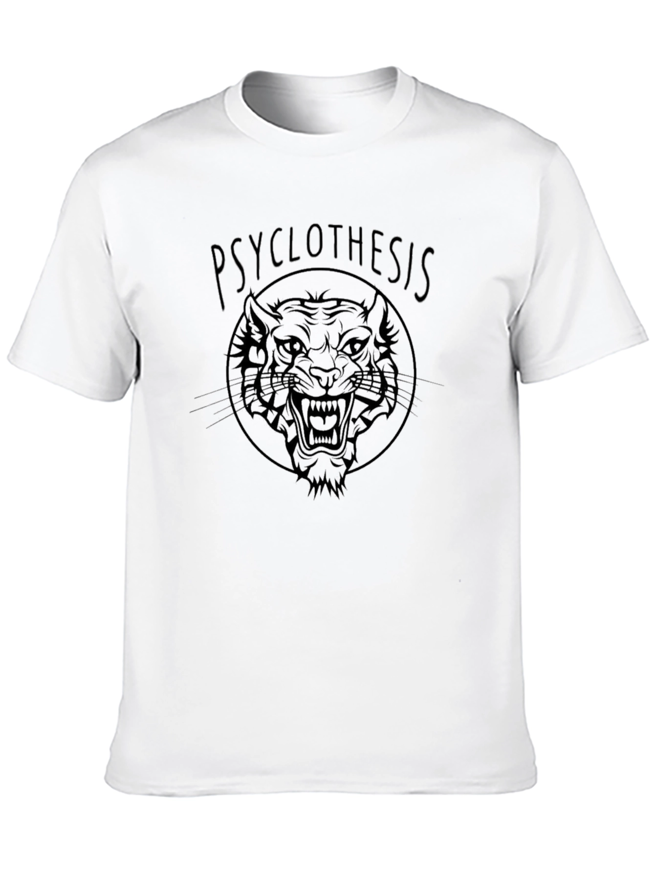 Psyclothiesis Tiger Graphic Black T-Shirt