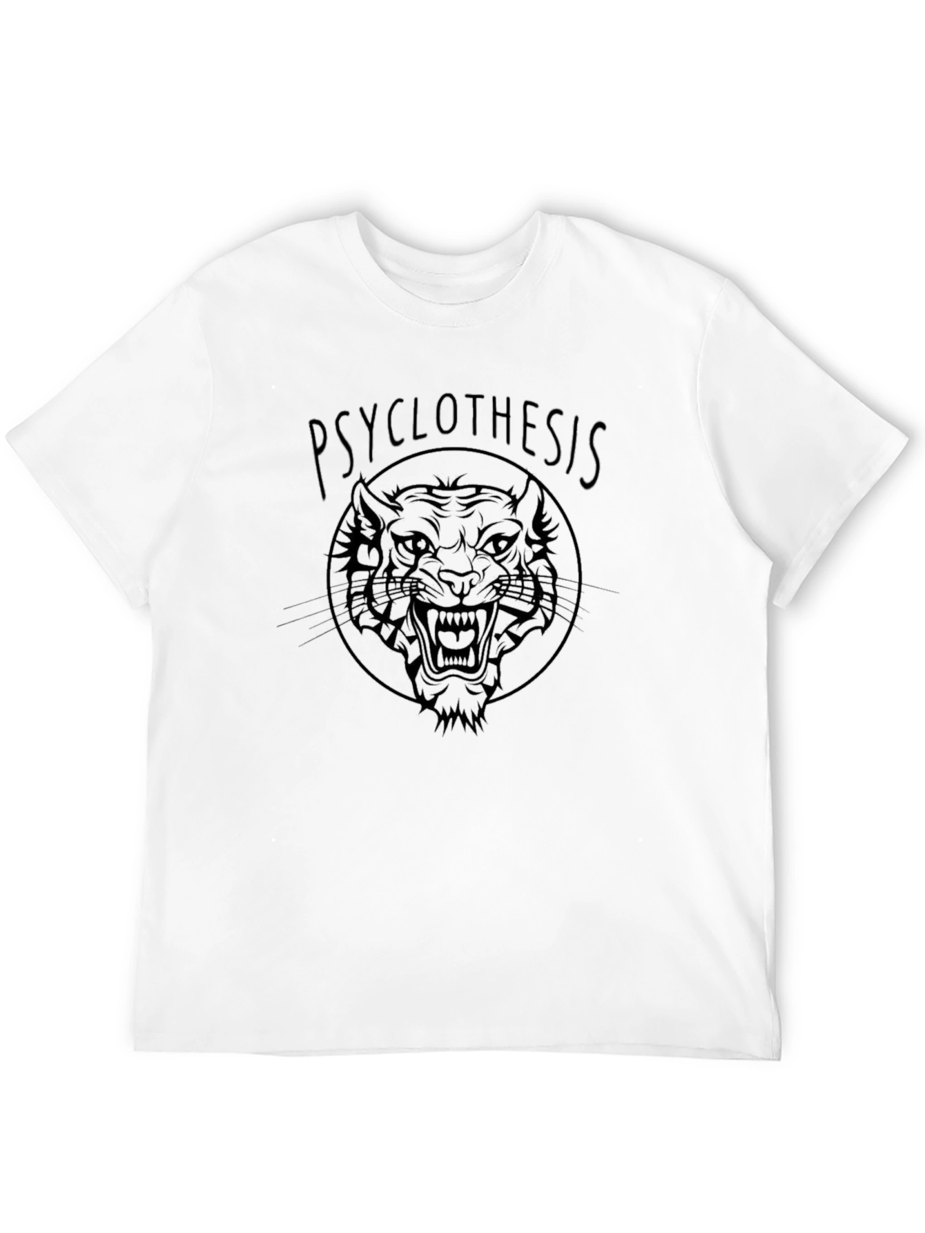 Psyclothiesis Tiger Graphic Black T-Shirt