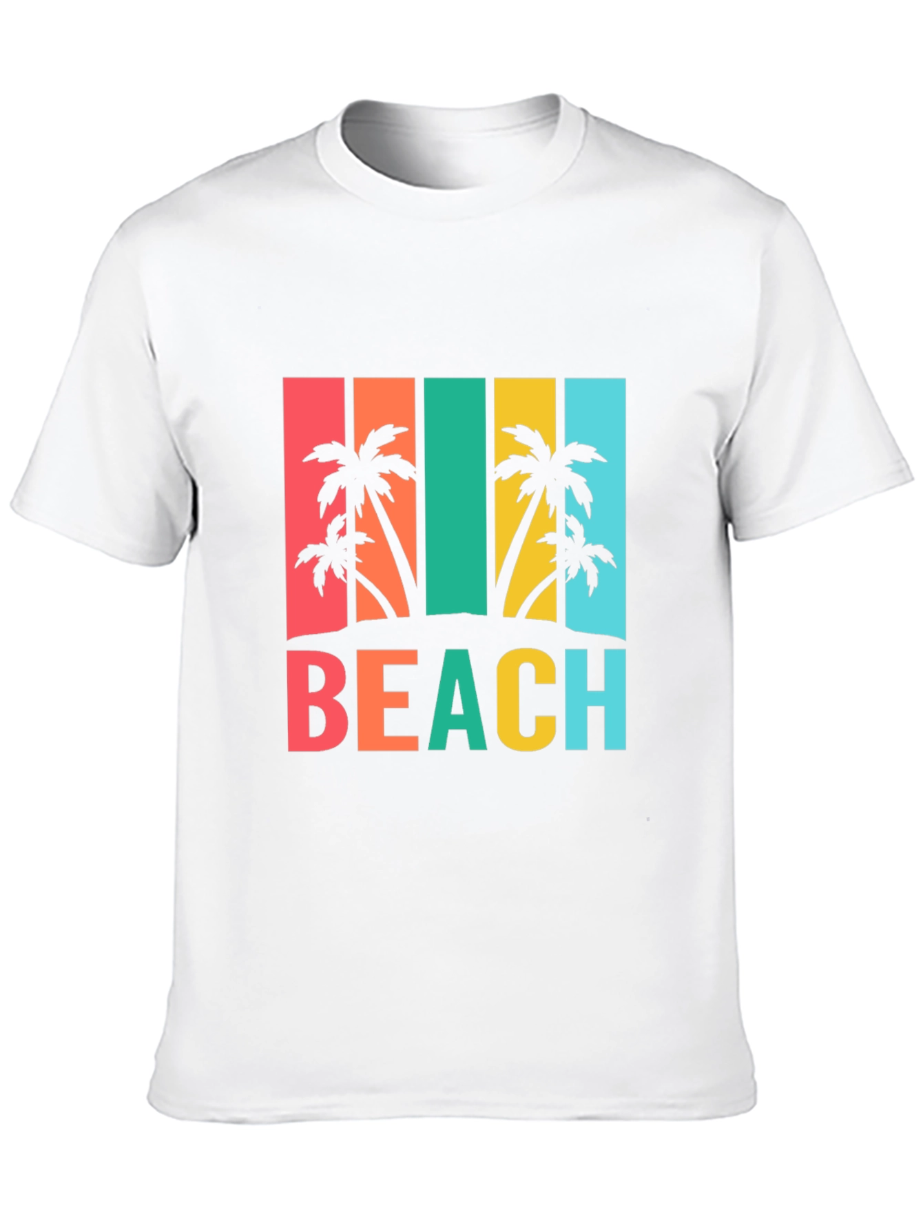 Tropical Beach T-Shirt Palm Tree Graphic Tee