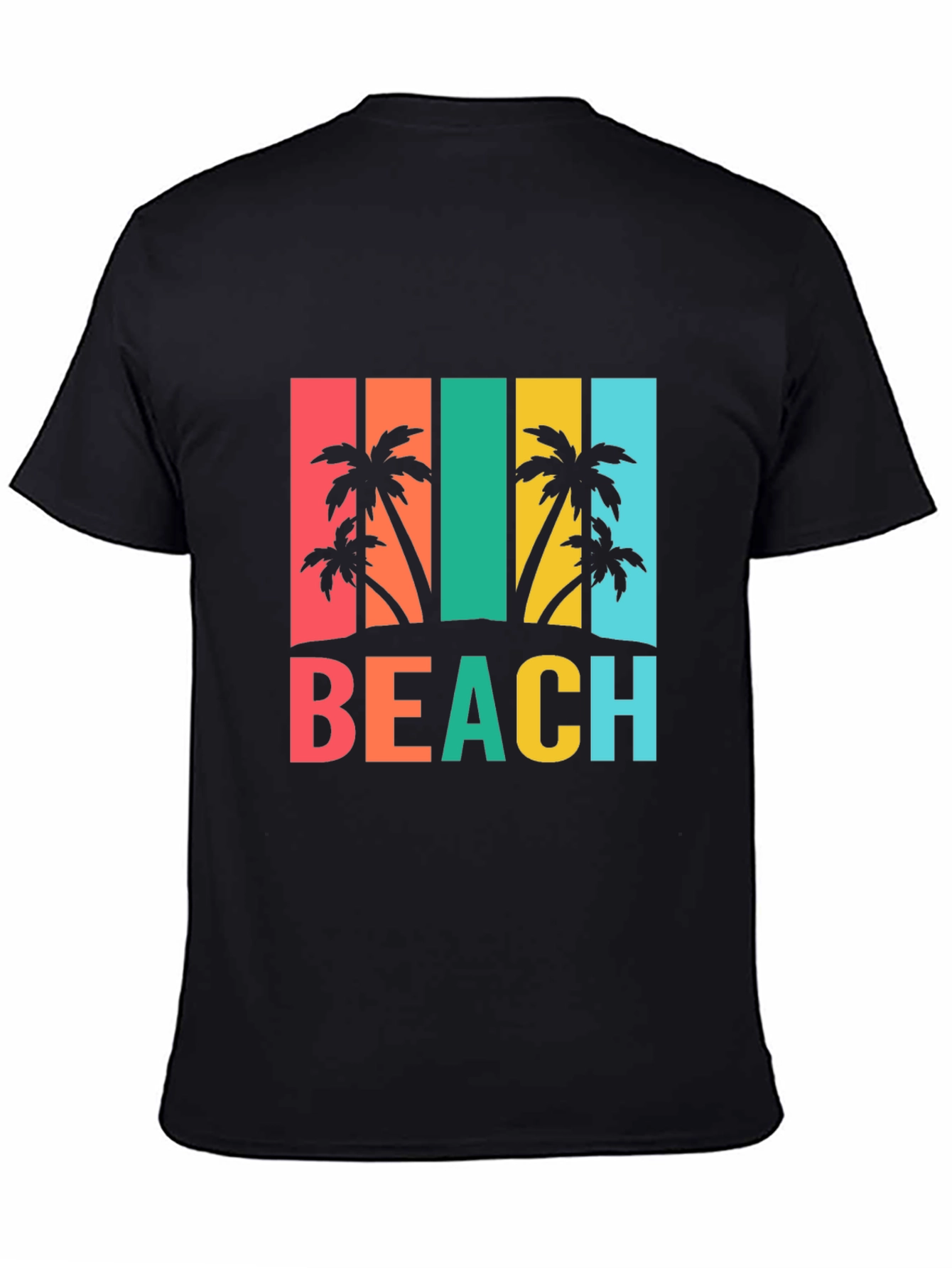 Tropical Beach T-Shirt Palm Tree Graphic Tee