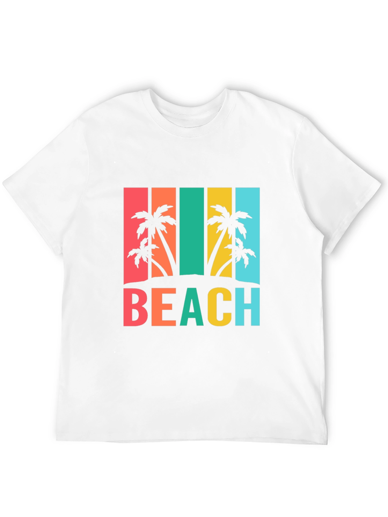 Tropical Beach T-Shirt Palm Tree Graphic Tee