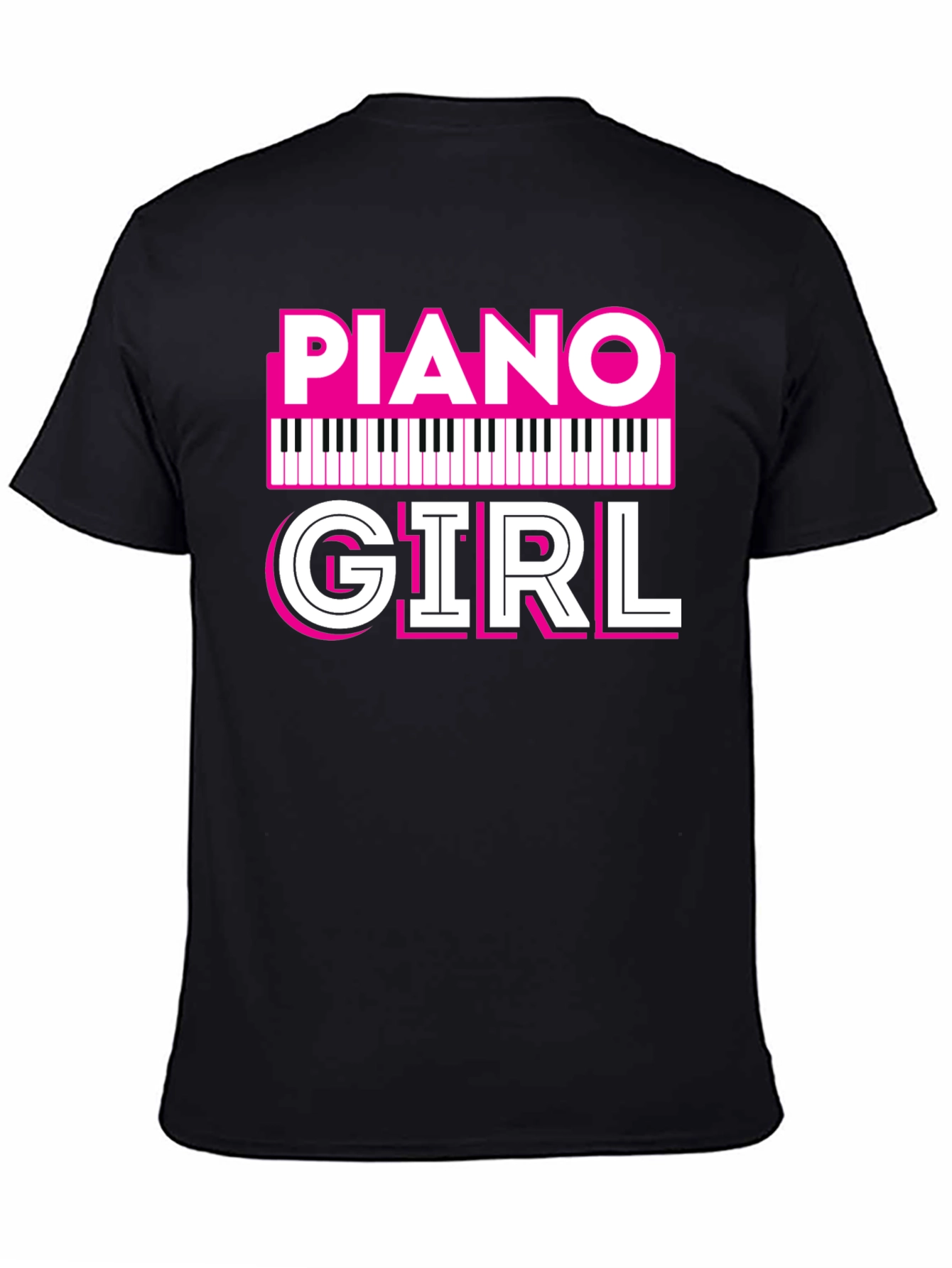 Piano Girl T-Shirt - Music Lover Tee